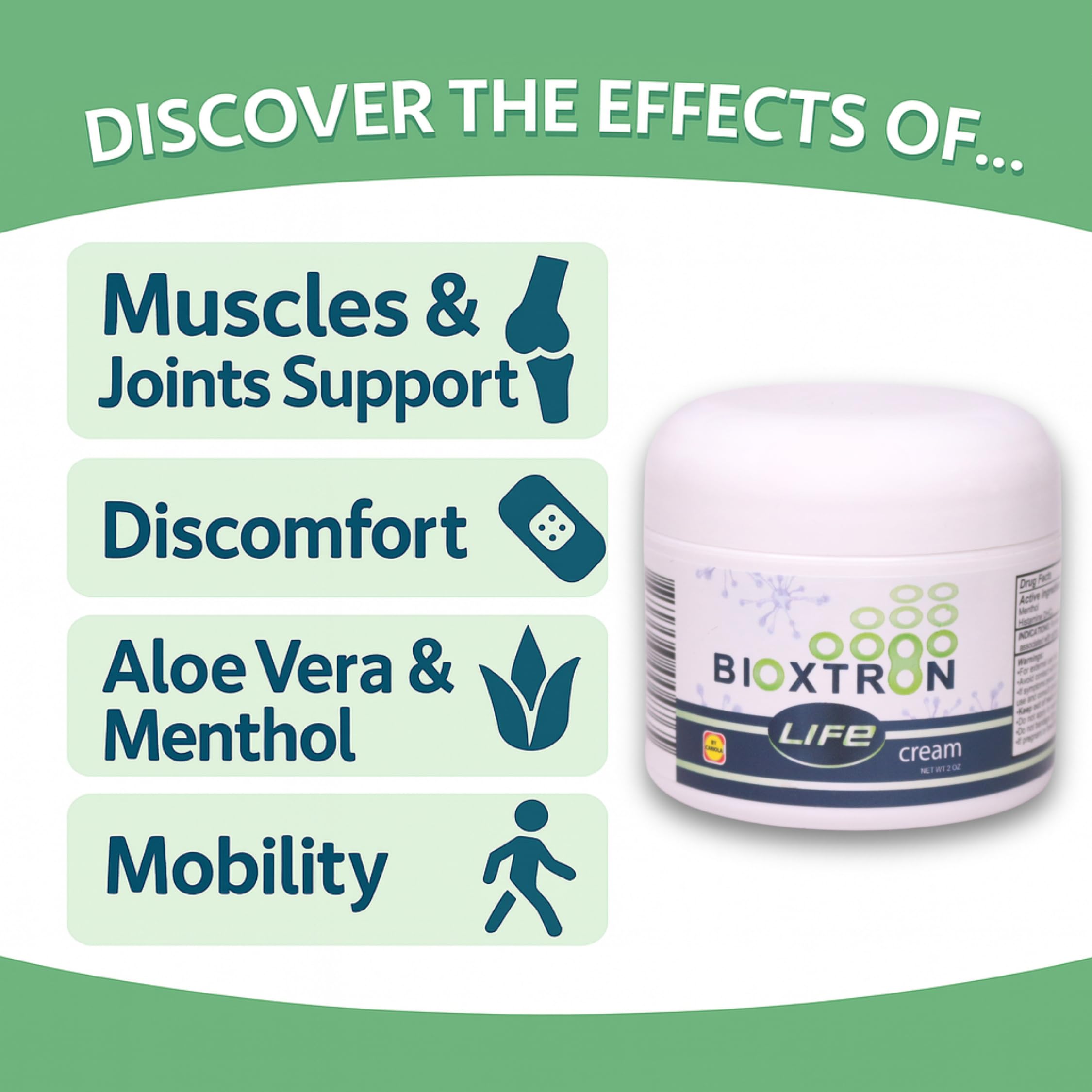 Bioxtron Life Cream Natural AFA Stem Cell Supplement 2 oz - Joint Pain - Muscle Pain - Fatigue BioxtronAu supplements