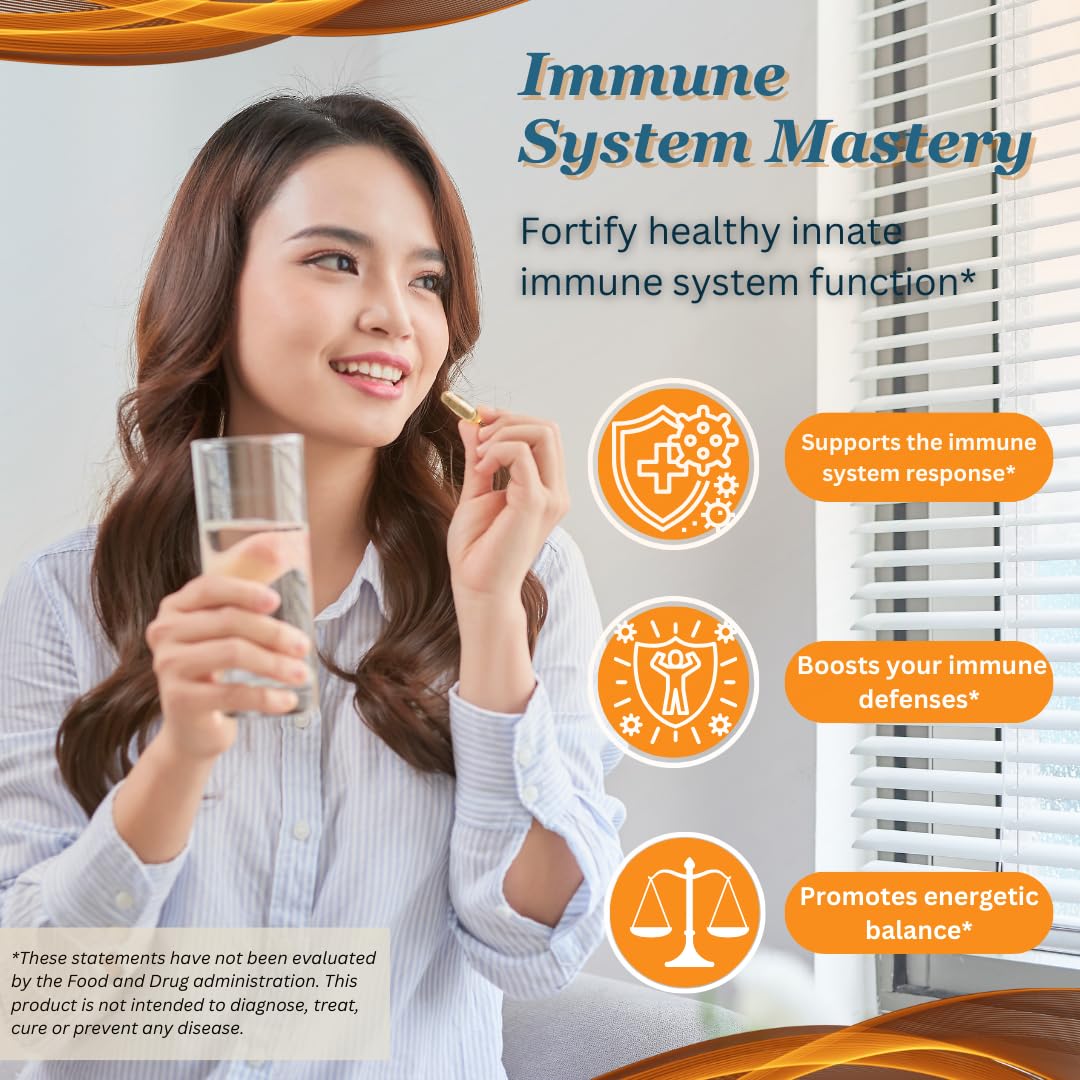 Transfer Factor Enhanced, 100 Natural Capsules, Immune Support - Transfer Factor Multi Immune from Cow Colostrum, Egg Yolk & Special Blend of Mushrooms DislafarmAu supplements