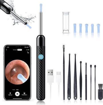 Ear Wax Removal - Earwax Remover Tool with 8 Pcs Ear Set - (Grey) LEIPUTUS supplements