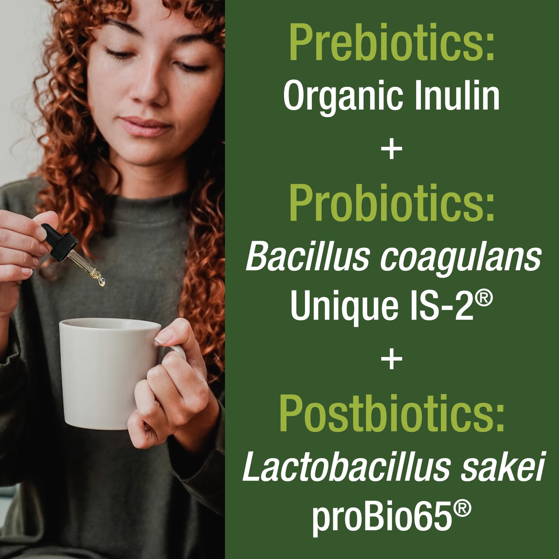 Organic Synbiotic = Prebiotics + Probiotics + Postbiotics 3-in-1 Supplement for Women, Men, & Kids. Pre, Pro, & Post Biotics Liquid Drops for Gut + Microbiome Balance. Made in USA, Vegan, Zero Sugar Peak PerformanceAu supplements
