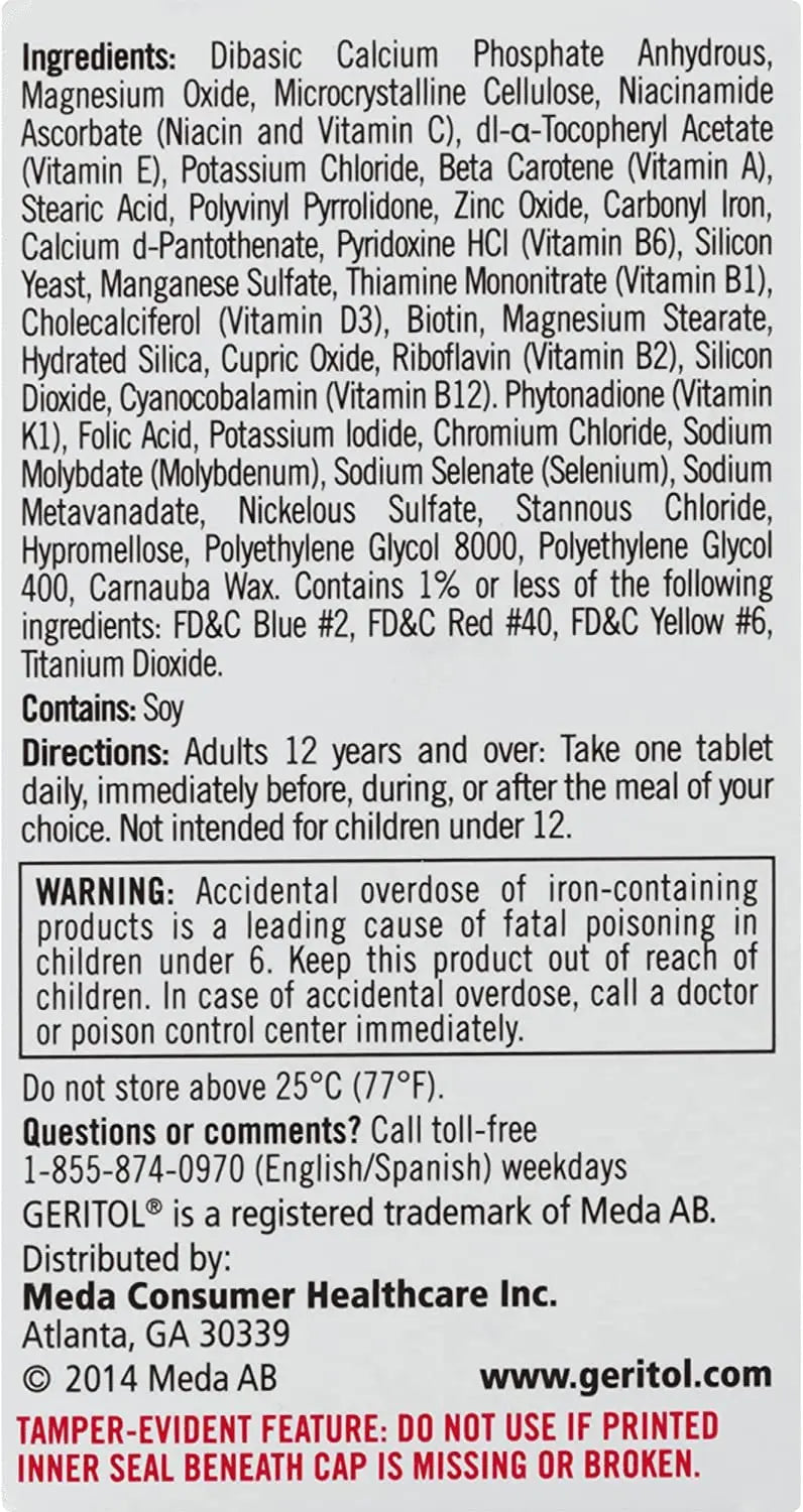 Geritol Complete Tablets, 100 Count (Pack of 3) GeritolAu supplements