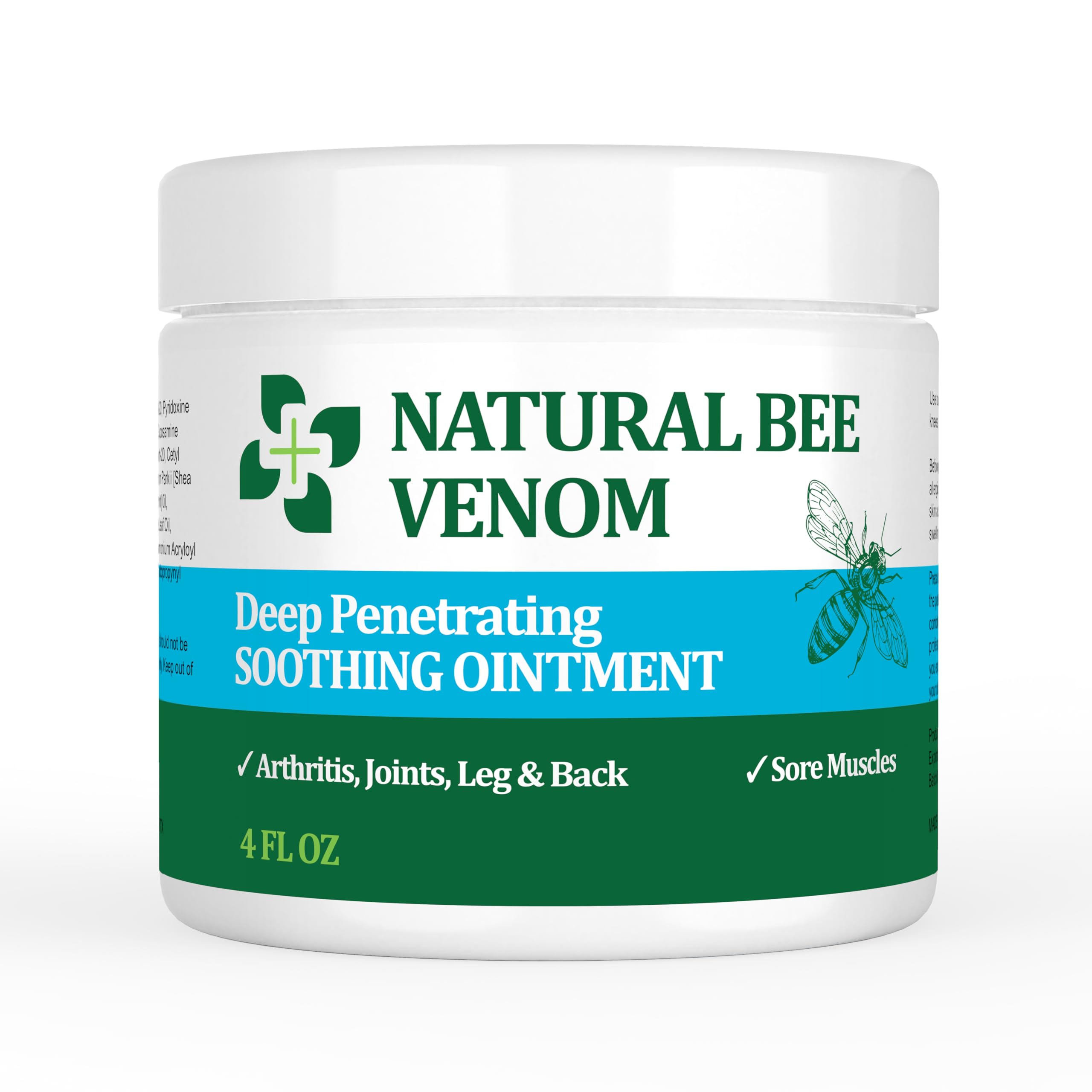 PIBIOOMAP Bee Venom Serum Joint & Muscle & Bone Cream, Pure Natural Ingredients, Fast Acting, Relief Back, Shoulder, Back, Neck, Hands, Elbows, Feet, Leg, Knees, Ankle, for Adults, Elderly PIBIOOMAPAu supplements