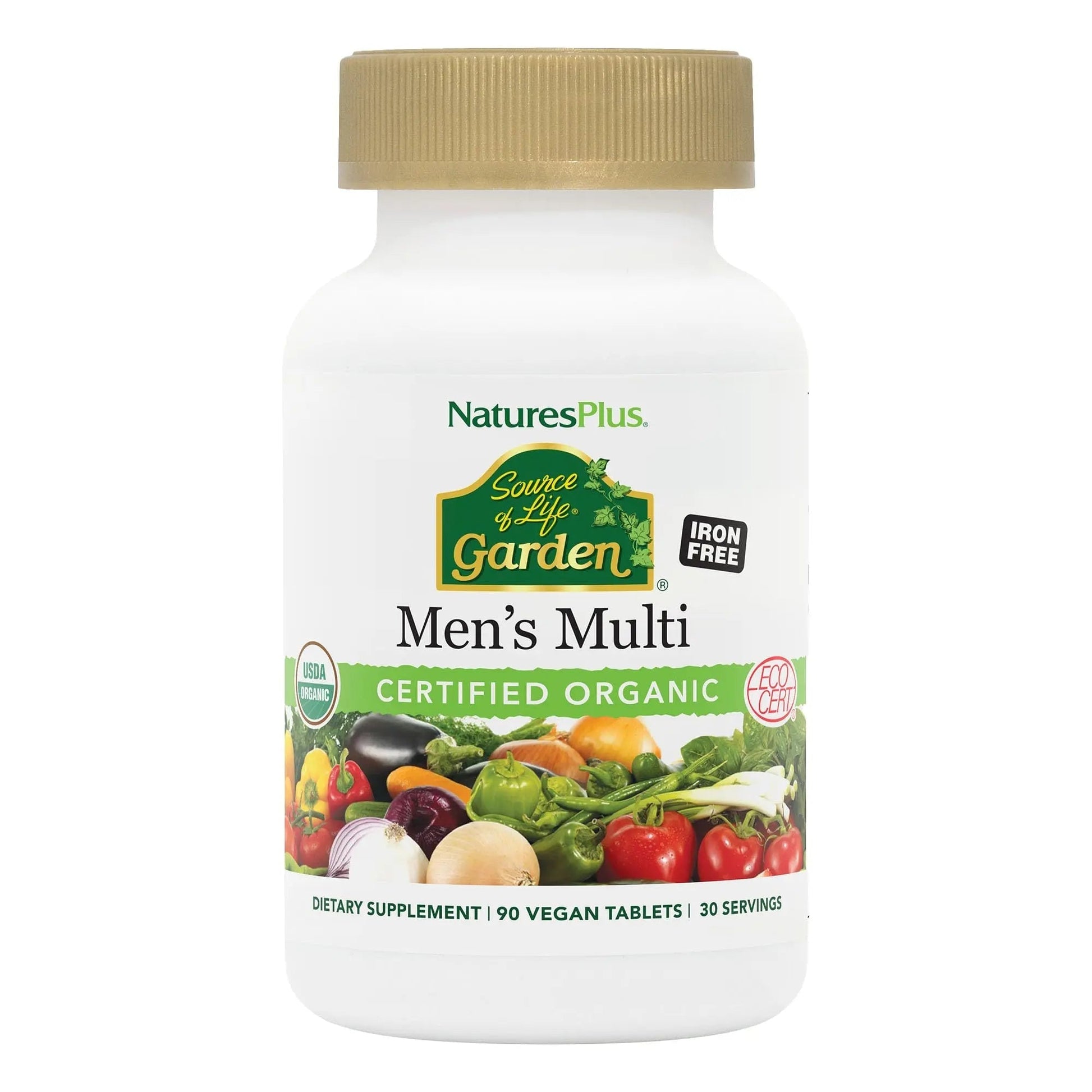 NaturesPlus Source of Life Garden Men’s Multivitamin - 90 Tablets - Supports Energy & Healthy Immune System Nature's PlusAu supplements
