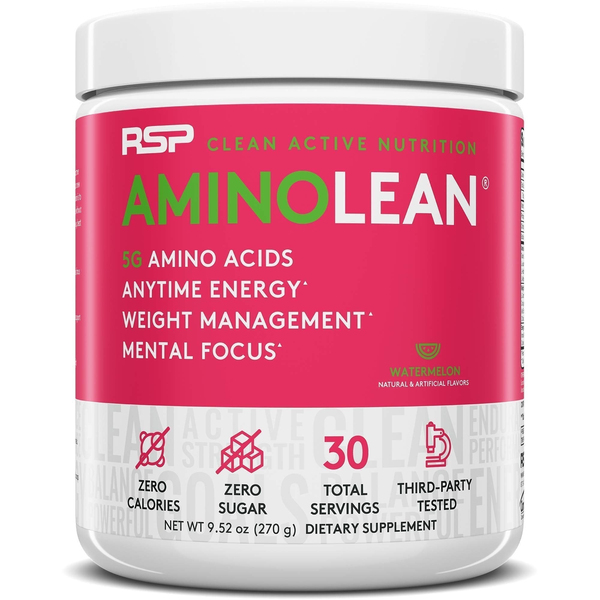 RSP NUTRITION AminoLean Pre Workout Energy (Watermelon 30 Servings) with TrueFit RSP NUTRITIONAu supplements