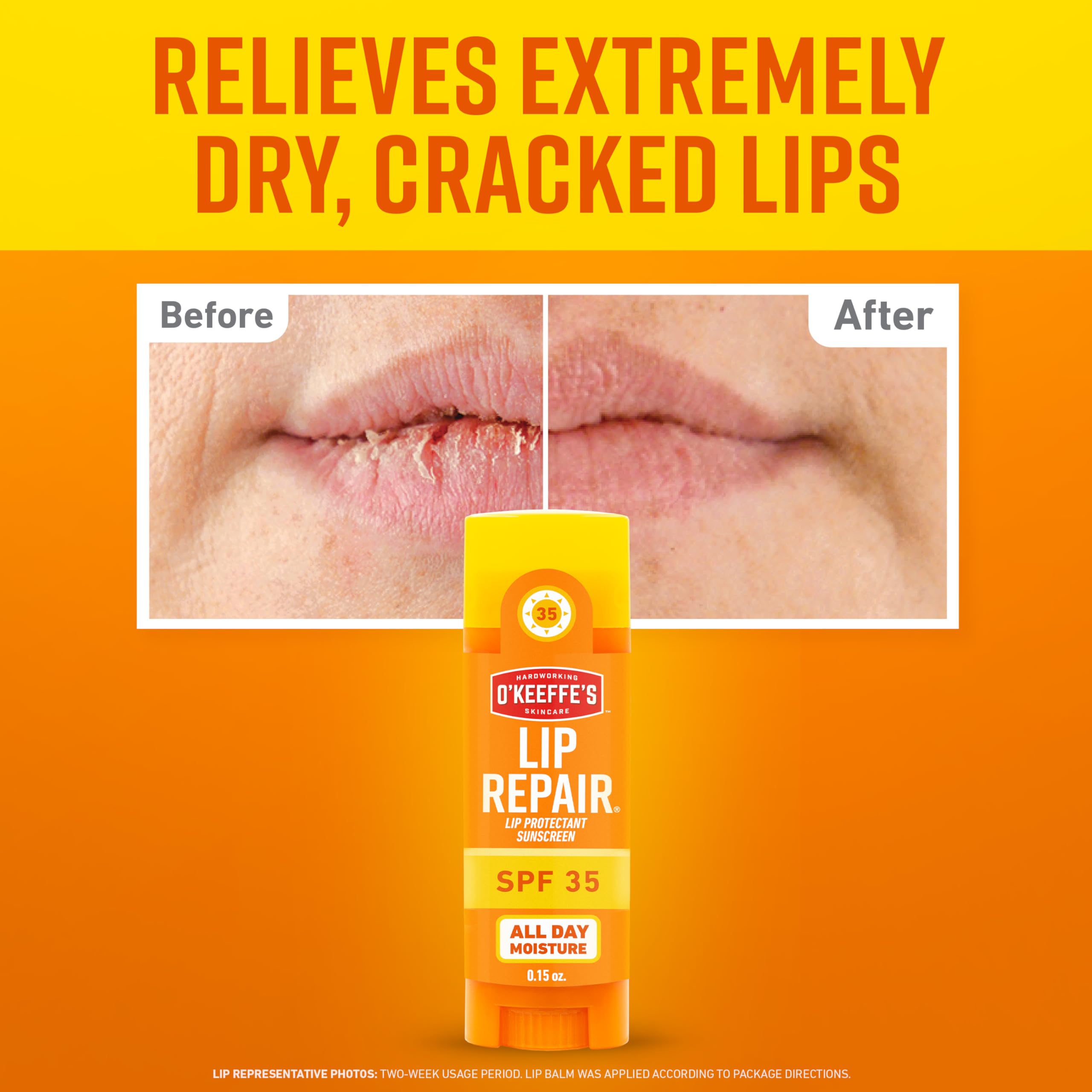 O'Keeffe's Lip Repair SPF 35 Lip Balm - Stick (3 Pack) - Sun-Safe Moisturizer for Extremely Cracked, Dry Lips O'Keeffe'sAu supplements