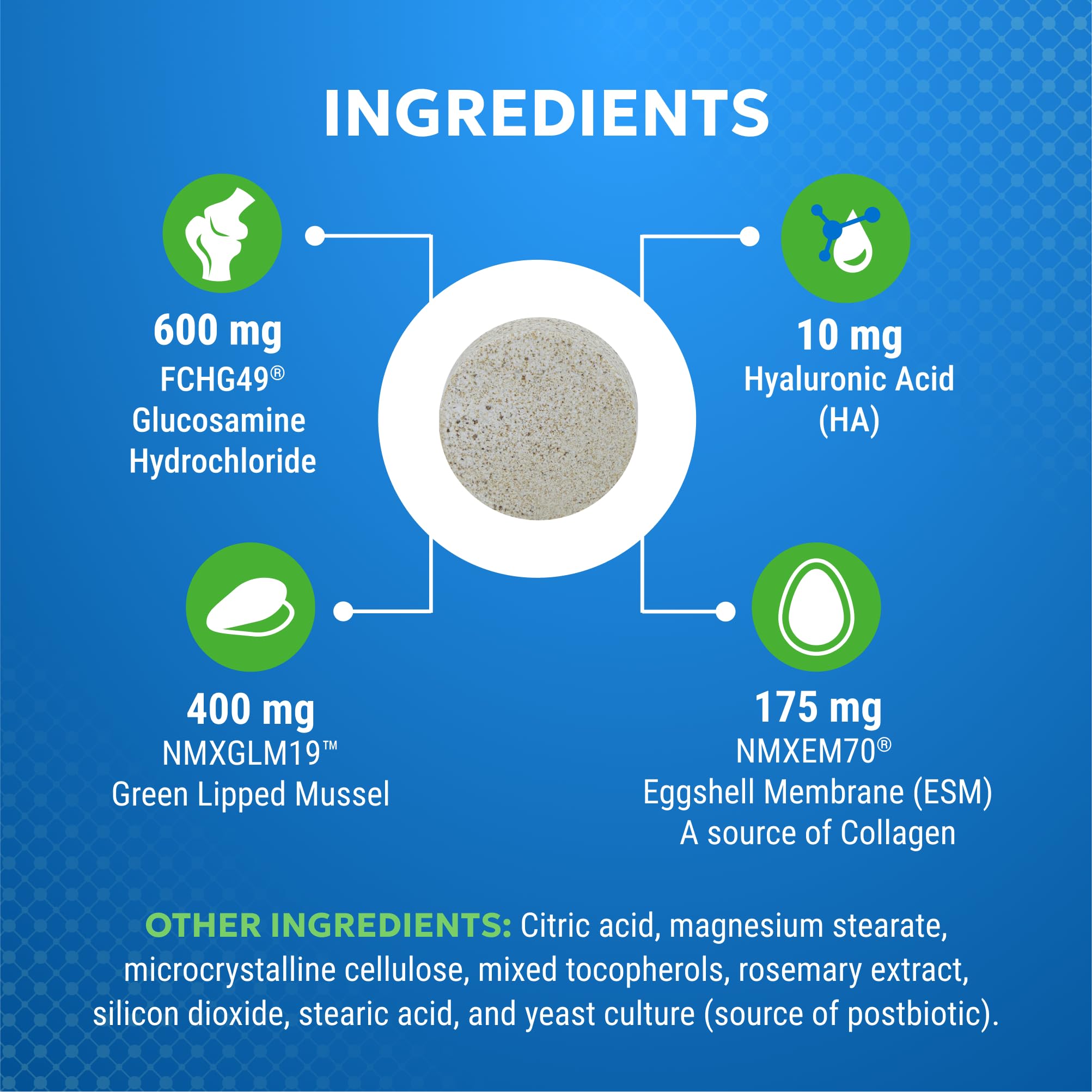 Nutramax Cosequin Elements Dog Joint Health Supplement with Glucosamine, Green Lipped Mussel, Omega-3s, Eggshell Membrane, Hyaluronic Acid, & Postbiotics, 75 Tasty Chewable Tablets for Dogs Nutramax LaboratoriesAu supplements