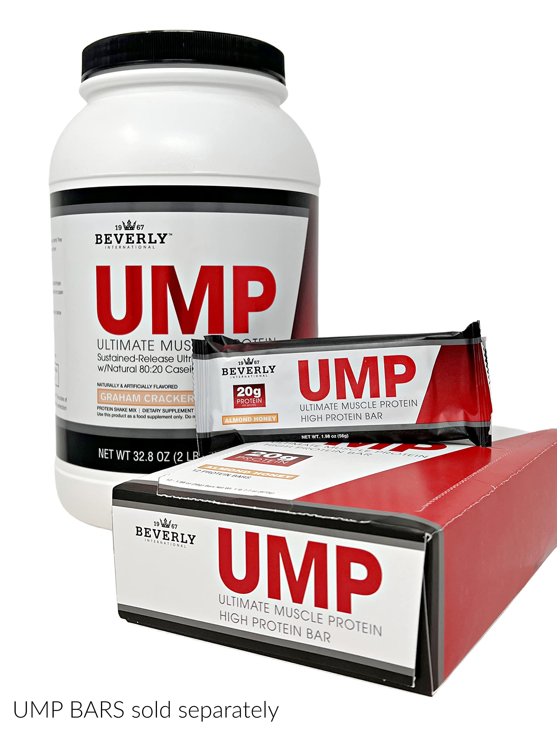 Beverly International UMP Protein Powder, Graham Cracker. Unique Whey-Casein Ratio Beverly InternationalUS supplements
