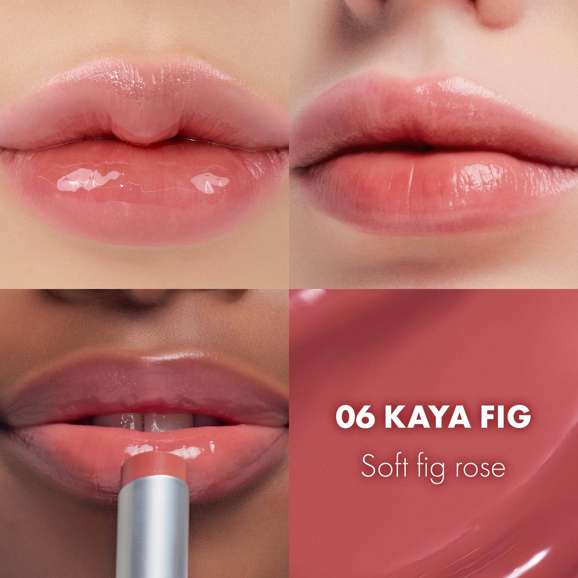 rom&nd GLASTING MELTING BALM #06 Kaya Fig - Vegan K-Beauty Tinted Lip Balm for Crystal Water-Gloss Shine, Deep Hydration & MLBB Rosy Nude Color | Non-Sticky, Long-Lasting Comfort for All Ages rom&ndAu supplements