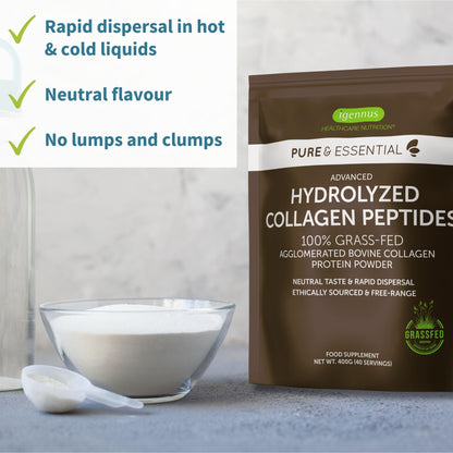 Advanced Hydrolysed Collagen Peptides, 100% Grass Fed & Ethically Sourced Igennus Healthcare NutritionUS supplements