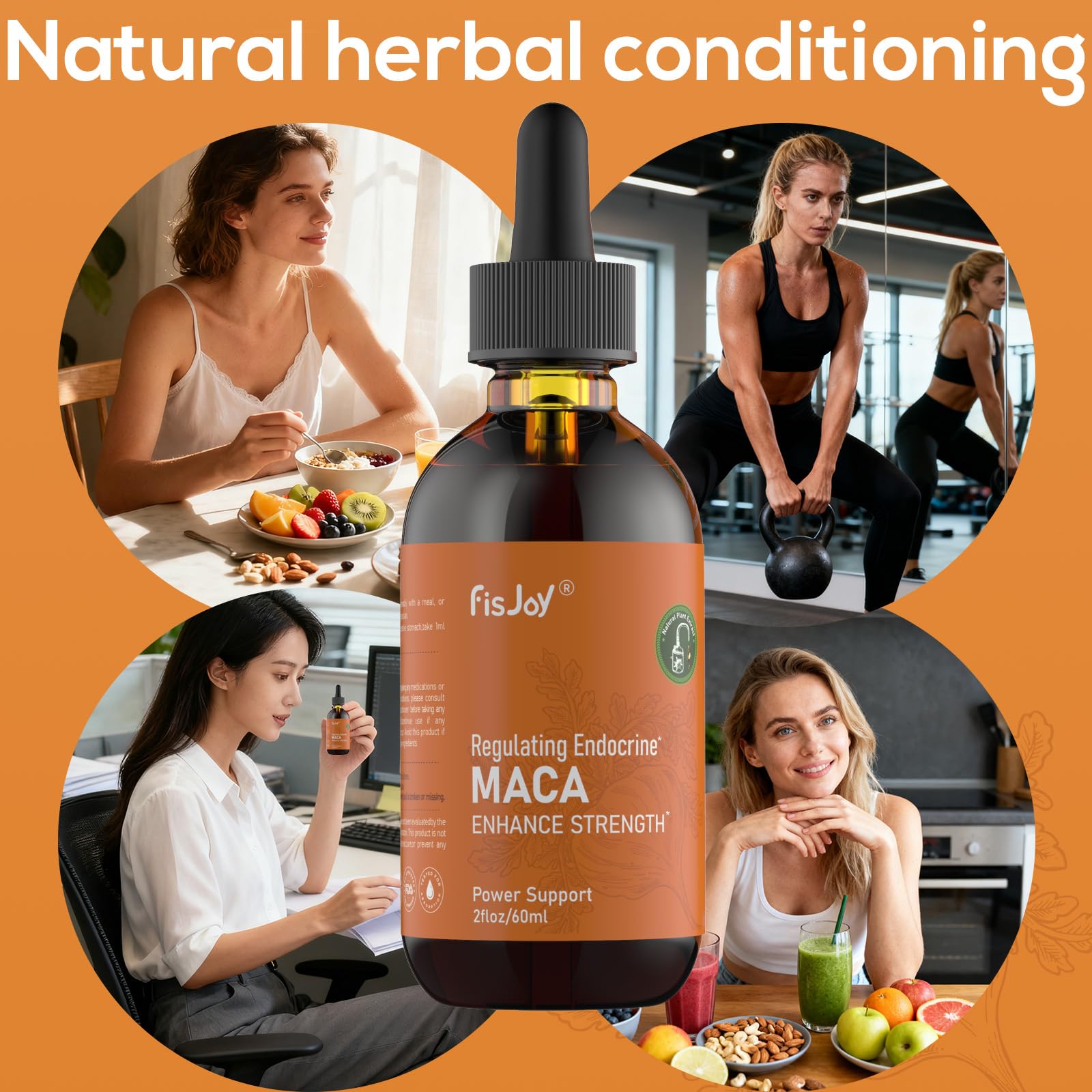 Fisjoy Organic Maca Liquid Drops with Ashwagandha & Beet Root – Supports Daily Vitality & Overall Wellness – Non-GMO, Vegan Herbal Supplement, 2 fl oz (60 mL) FisjoyAu supplements
