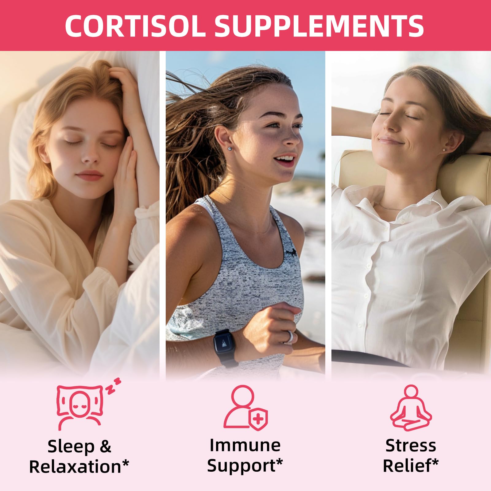 GZ HAOYUAN Cortisol Supplement Liquid Drops for Women and Men with Magnesium, Ashwagandha, L-theanine, Phosphatidylserine for Lower Cortisol, Calm, Mood, Sleep Support - 2 FL.OZ, Strawberry GZ HAOYUANAu supplements