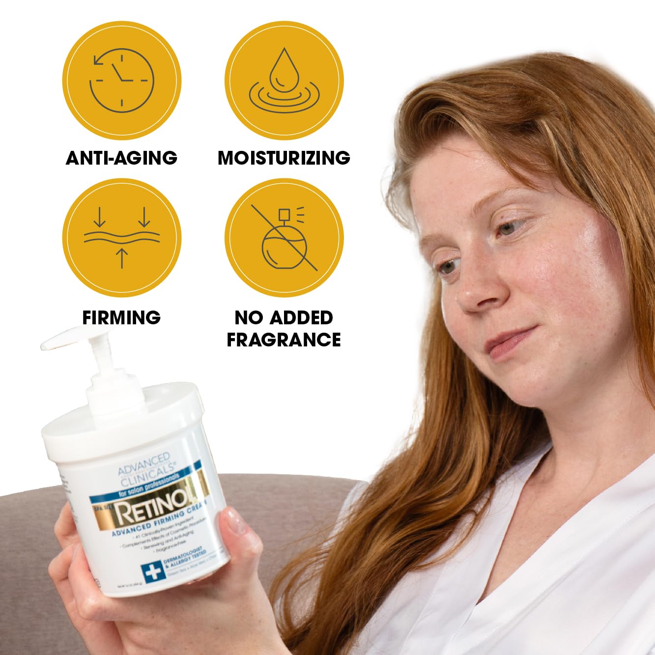 Advanced Clinicals Retinol Body Butter Lotion Moisturizer Face Lotion & Body Cream Advanced ClinicalsUS supplements