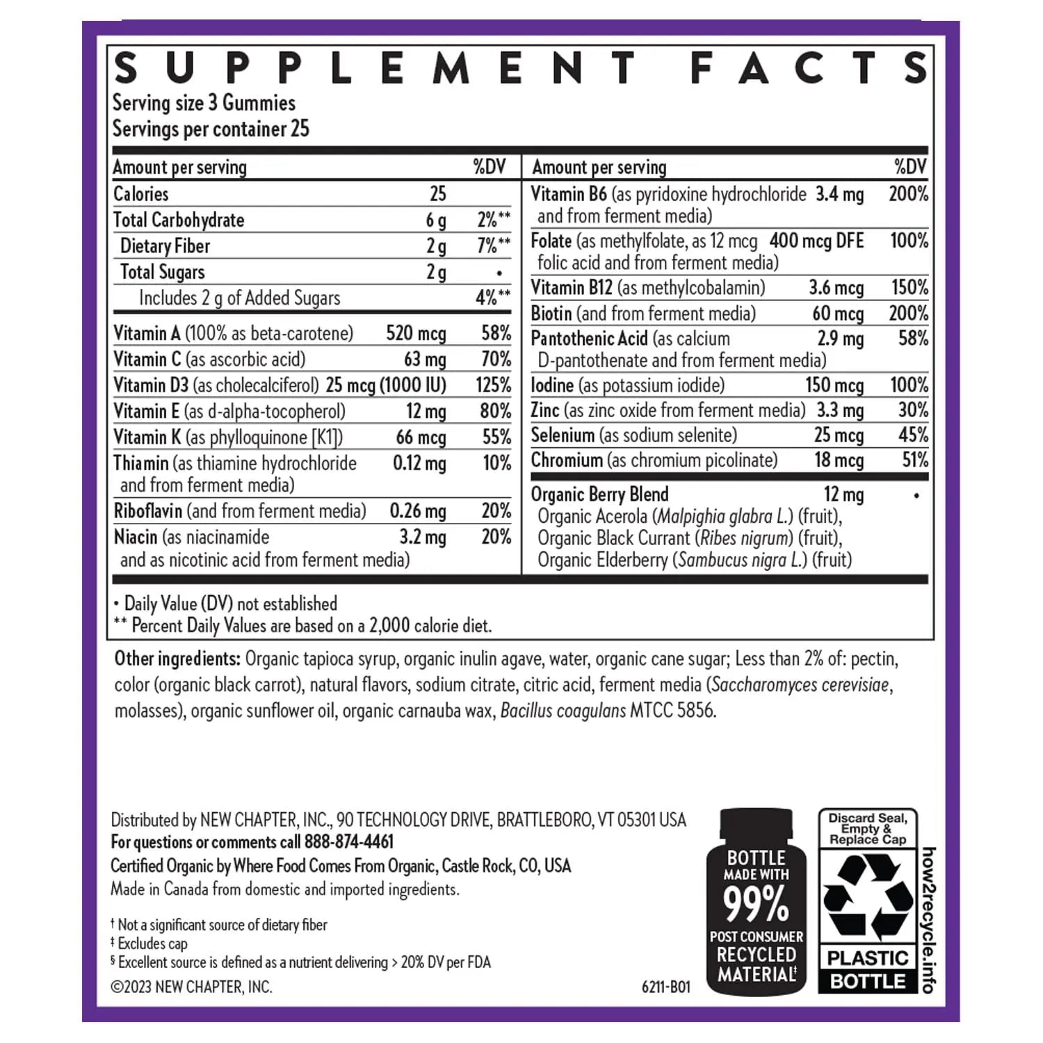 New Chapter Women’s Multivitamin Gummies - 59% Less Sugar, Women’s Gummy Vitamins with Vitamin C, D3 & Zinc New ChapterAu supplements