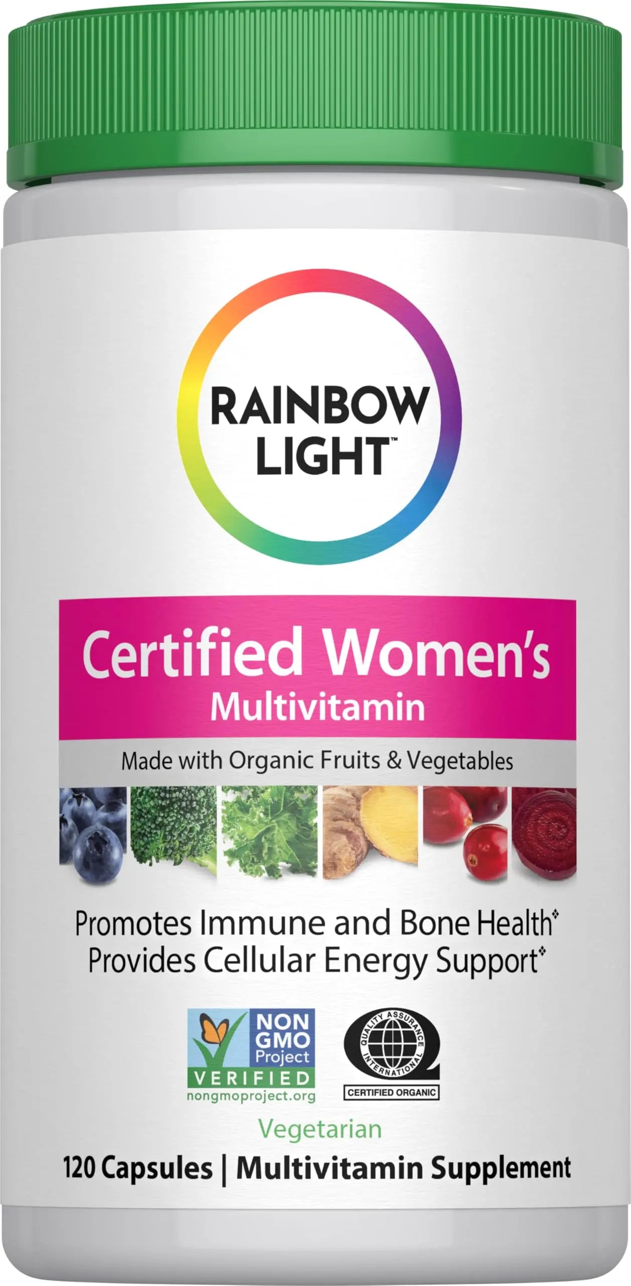 Rainbow Light Multivitamin for Women | 120 Capsules | with Organic Fruits and Vegetables | Vegetarian, Non-GMO Rainbow LightAu supplements