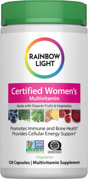 Rainbow Light Multivitamin for Women | 120 Capsules | with Organic Fruits and Vegetables | Vegetarian, Non-GMO Rainbow LightAu supplements