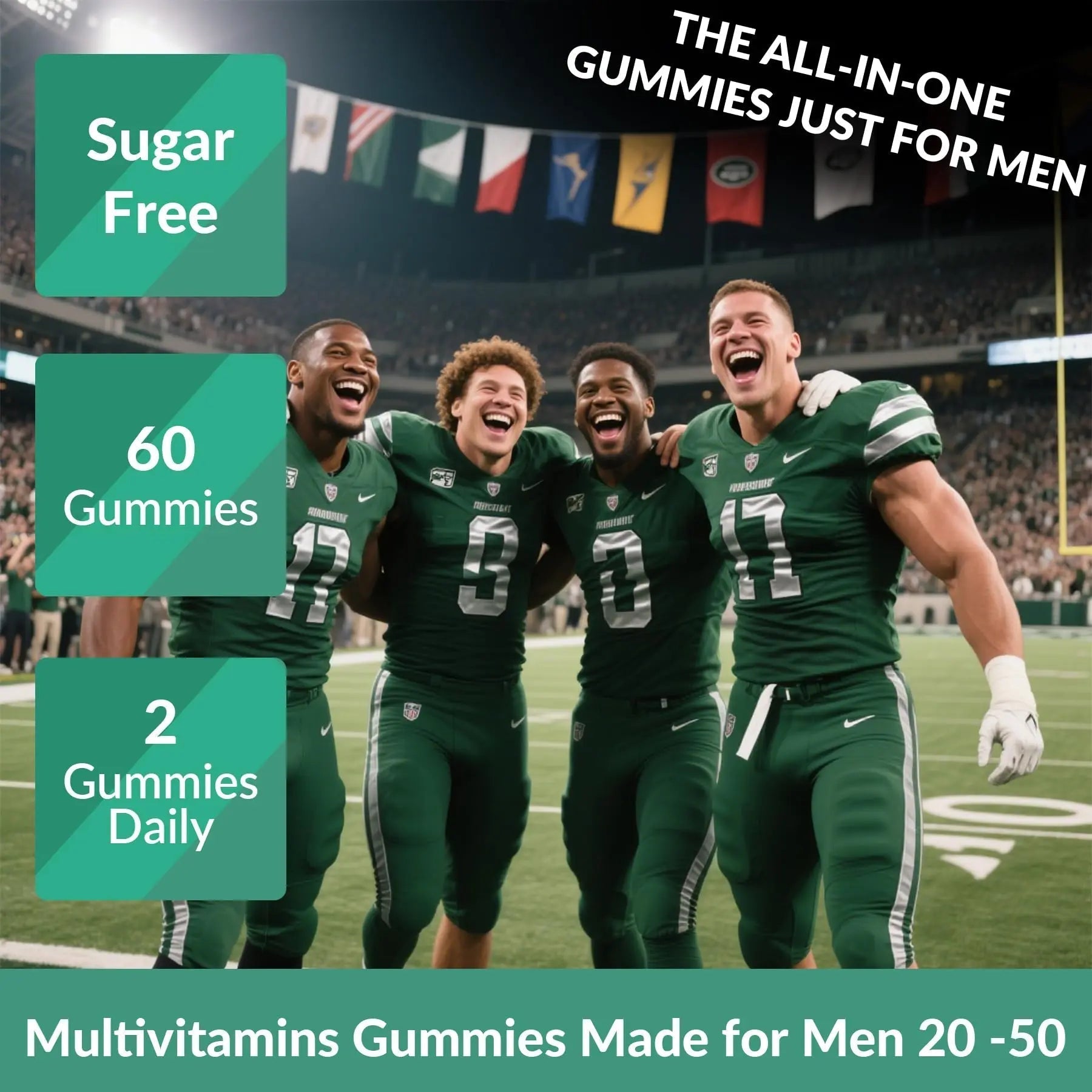 2 Pack Mens Multivitamins Gummies- Methylated Multivitamin for Men with Coq 10, Vegan Omega 3, Vitamins A C E D3 K2 B6 B12 B1 B2 VigorinthaAu supplements