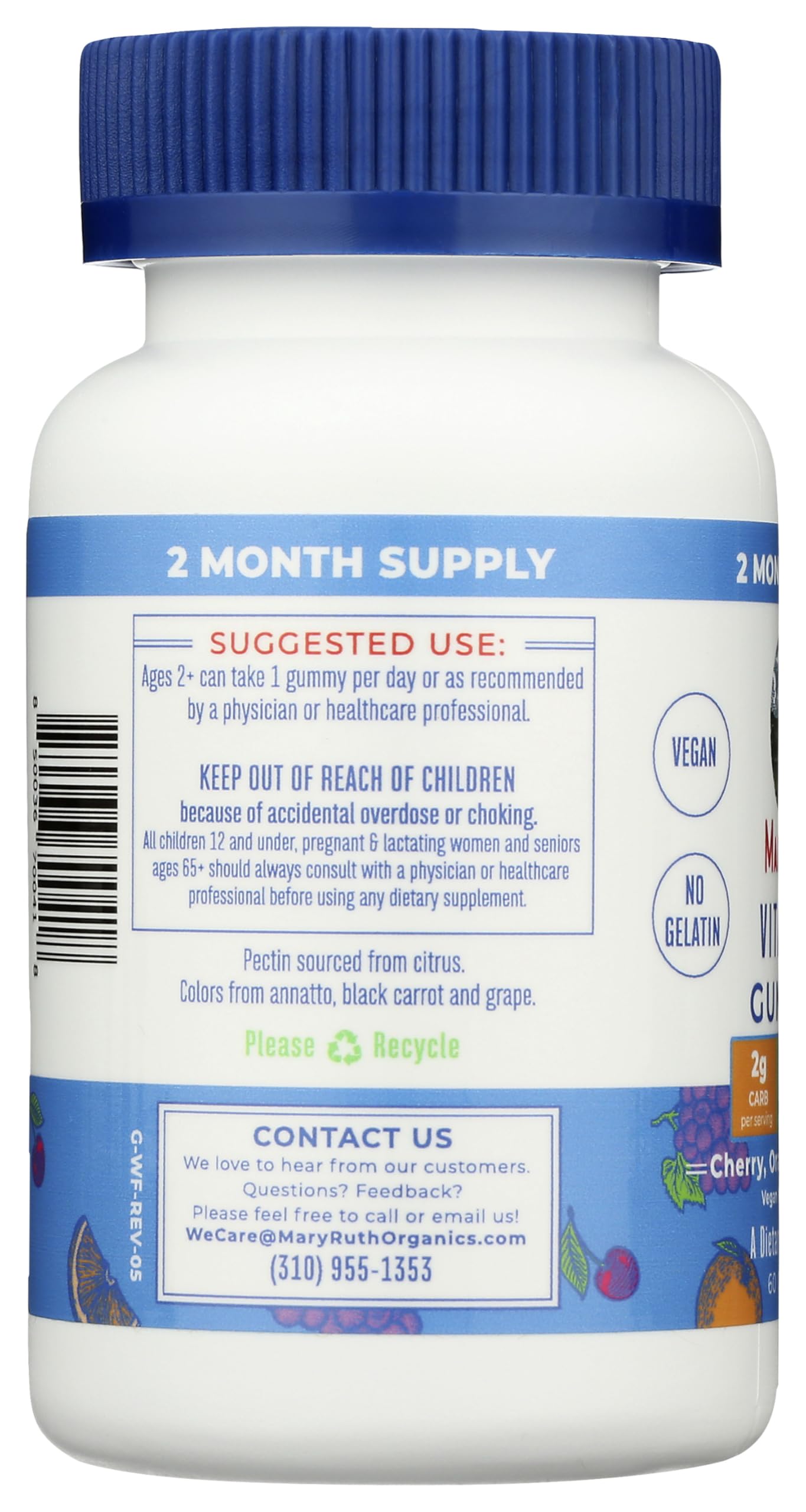 MaryRuth Organics Vitamin C Gummies | Supplement for Immune Support & Overall Health | Immune Support Supplement | Vitamin C for Adults & Kids | Vegan | Non-GMO | 60 Servings MARYRUTH'SUS supplements
