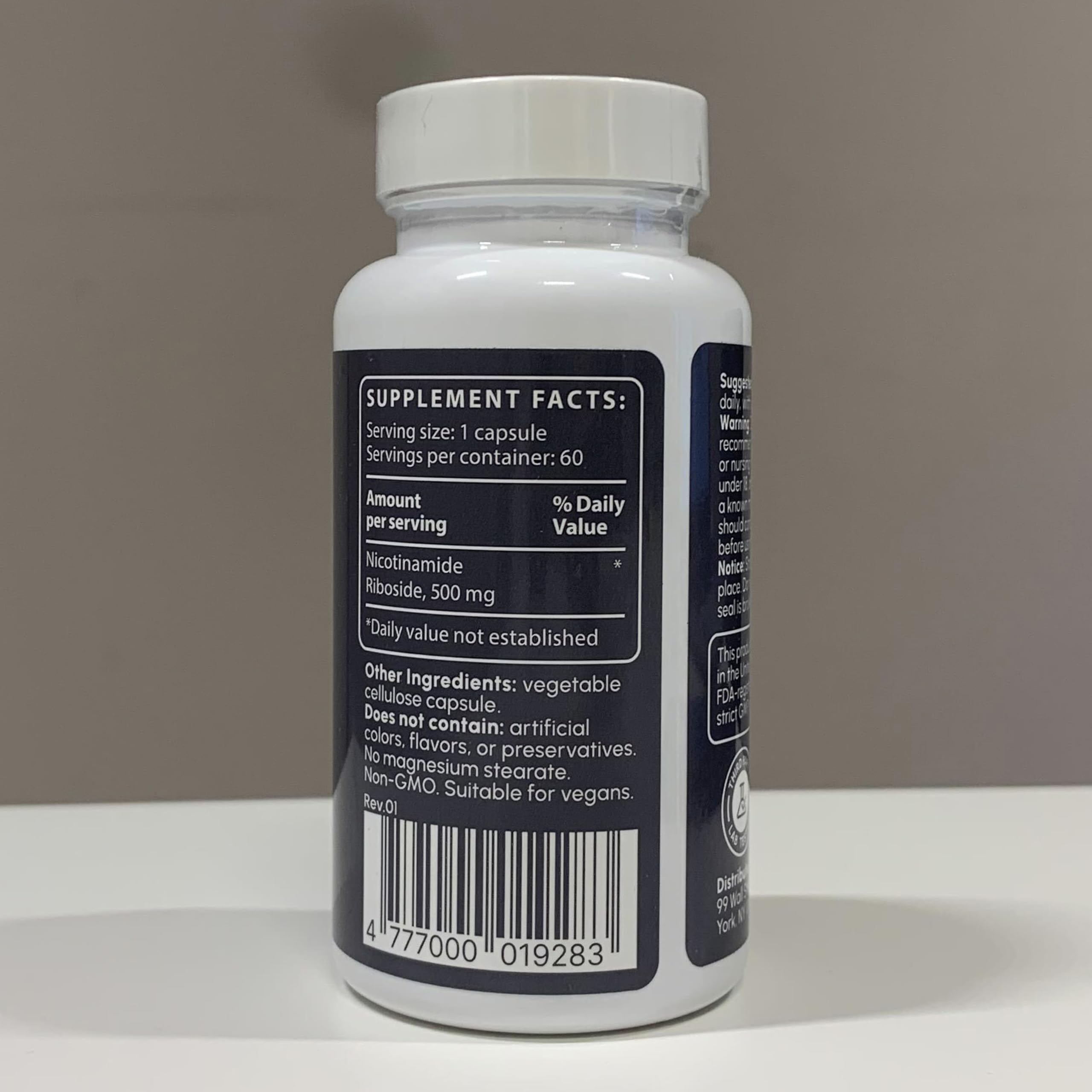 partiQlar Nicotinamide Riboside (NR) 500mg – NR Supplement for Cellular Health, Anti-Aging, Energy & Metabolism Support – 2-Month Supply (60 Capsules) partiQlarAu supplements