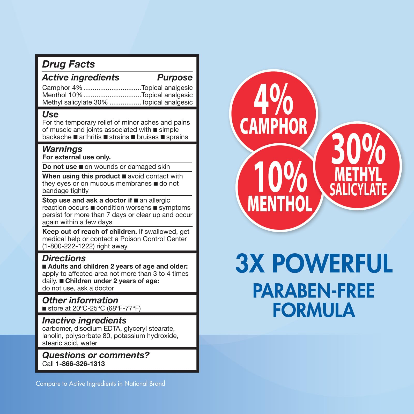HealthWise Pain Relief Cream | Ultra OTC Strength | 4% Camphor + 10% Menthol + 30% Methly Saliclylate | Non-Greasy Formula | 4.0 Oz | Topical Analgesic HealthWiseAu supplements