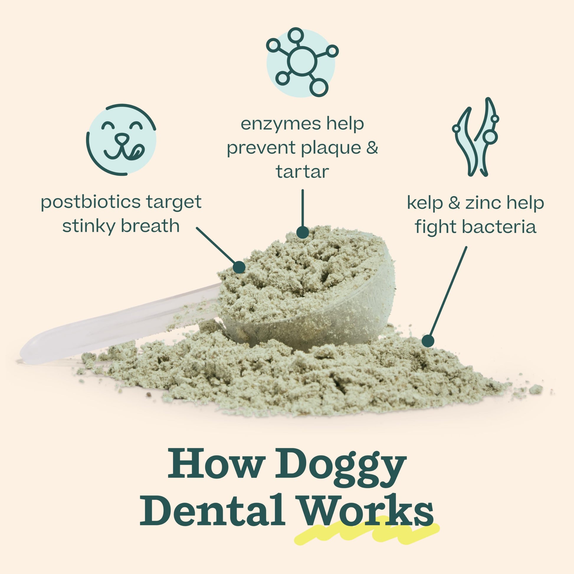 Woof Doggy Dental Pupsicle Mix - Dog Teeth Cleaning Powder for The Pupsicle - Long Lasting Postbiotic Dental Enzyme Mix to Support Oral Health for Dogs WOOFAu supplements