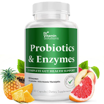 GLP-1 Support Enzymes, Pre & Probiotics for Digestive Health, Berberine Weight Loss Support, Akkermansia Muciniphila for Women & Men | Gut Health, Bloating Relief, 30 Ct DR VITAMIN SOLUTIONSAu supplements