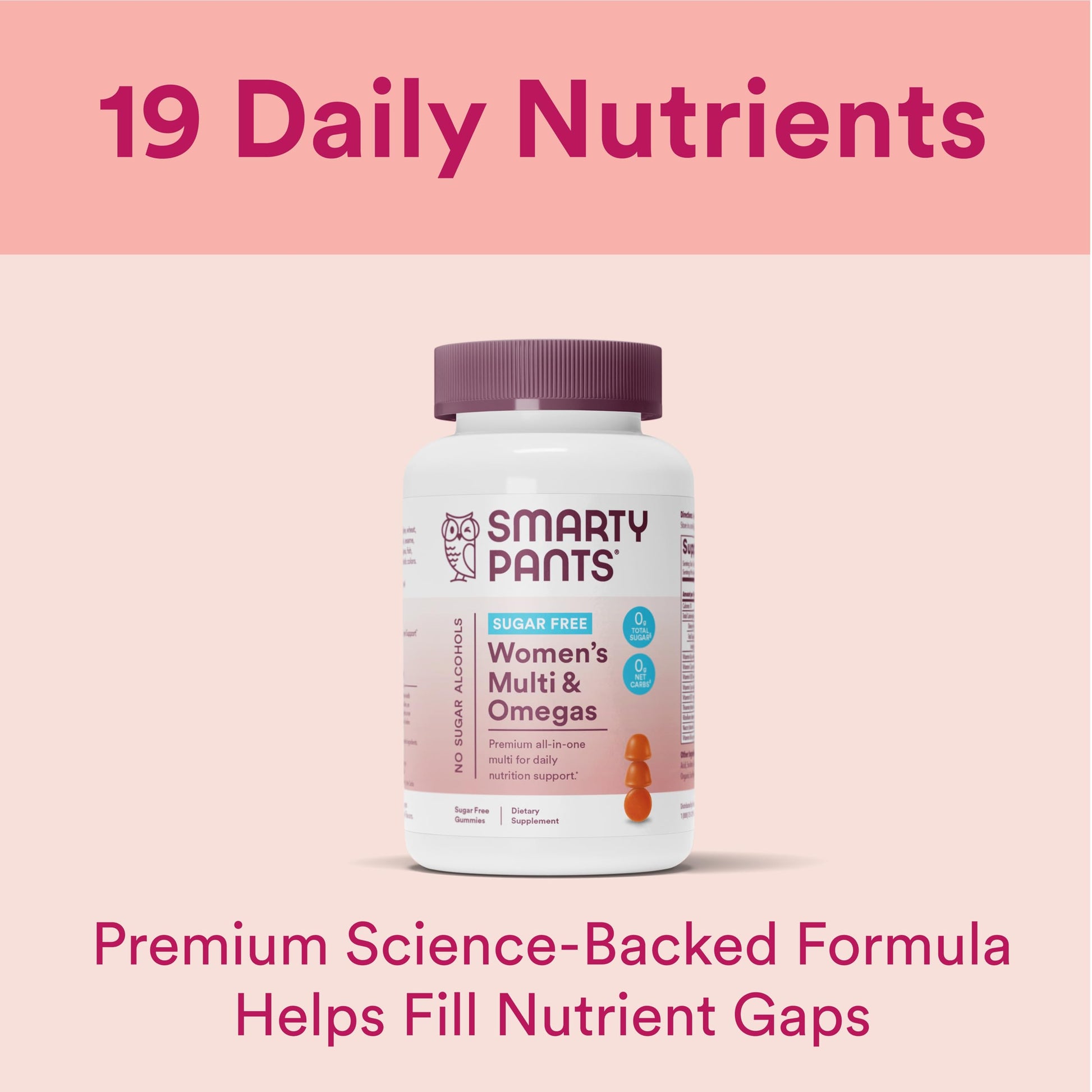 SmartyPants Women's Multivitamin Gummies, Sugar Free: Biotin, Methylfolate, Omega 3 (ALA), Vitamin D3, C, Vitamin B12 SmartyPantsAu supplements