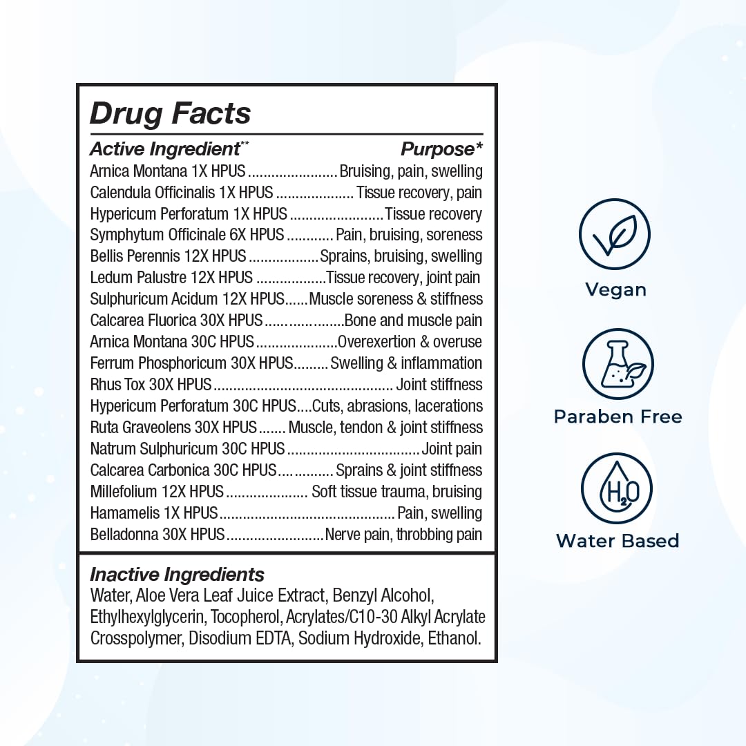 VitaMedica Arnica Gel Plus 15 Healing Plant Compounds, Extra Strength Formula for Bruising, All-Natural Plant-Based Topical Gel VitaMedicaAu supplements