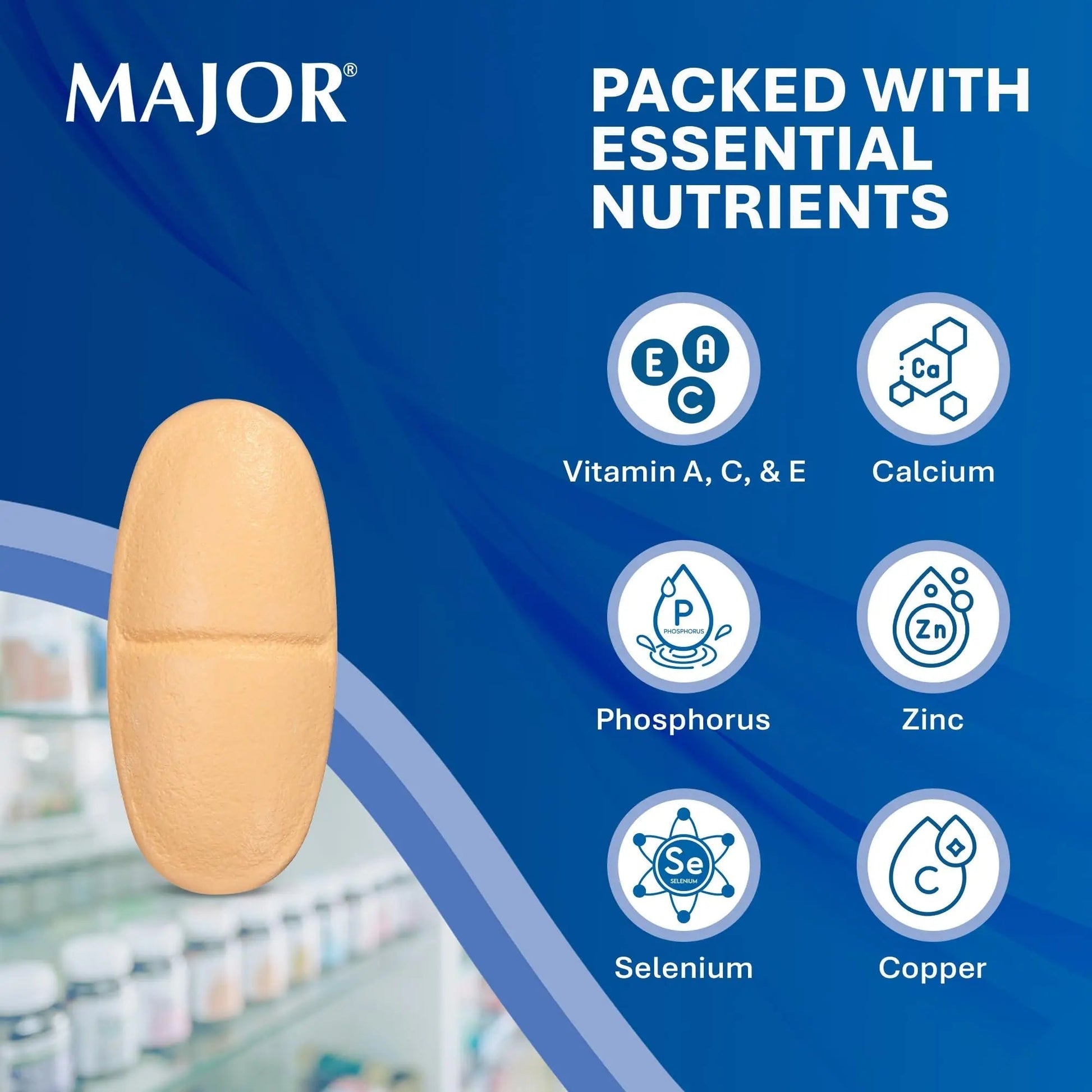 MAJOR ProSight Vitamin and Mineral Supplement - Daily Multivitamin for Women and Men with High Potency Zinc MAJORAu supplements