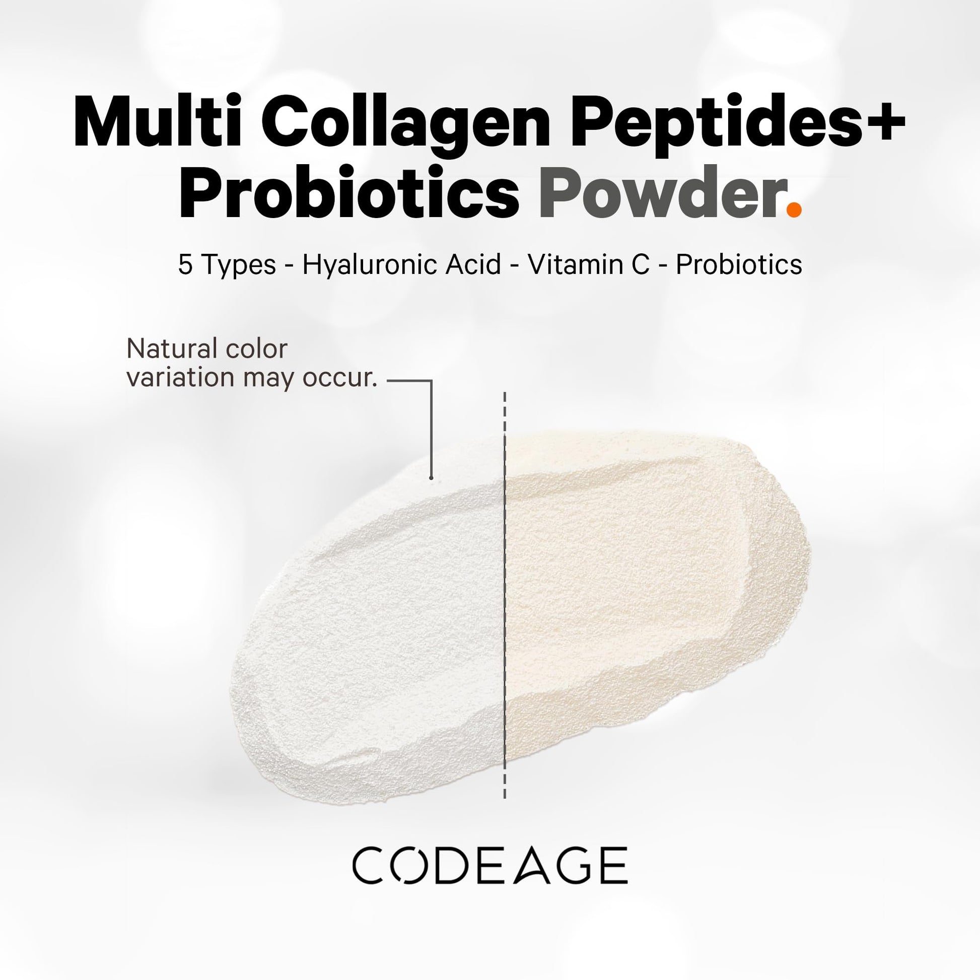 Codeage Multi Collagen Peptides Powder + Probiotics Black Edition, Vitamin C, Hyaluronic Acid Powder Supplement, Grass-Fed, Hydrolyzed, Zero Carbs, Type I, II, III, V & X, Unflavored, 10.58oz CodeageAu supplements