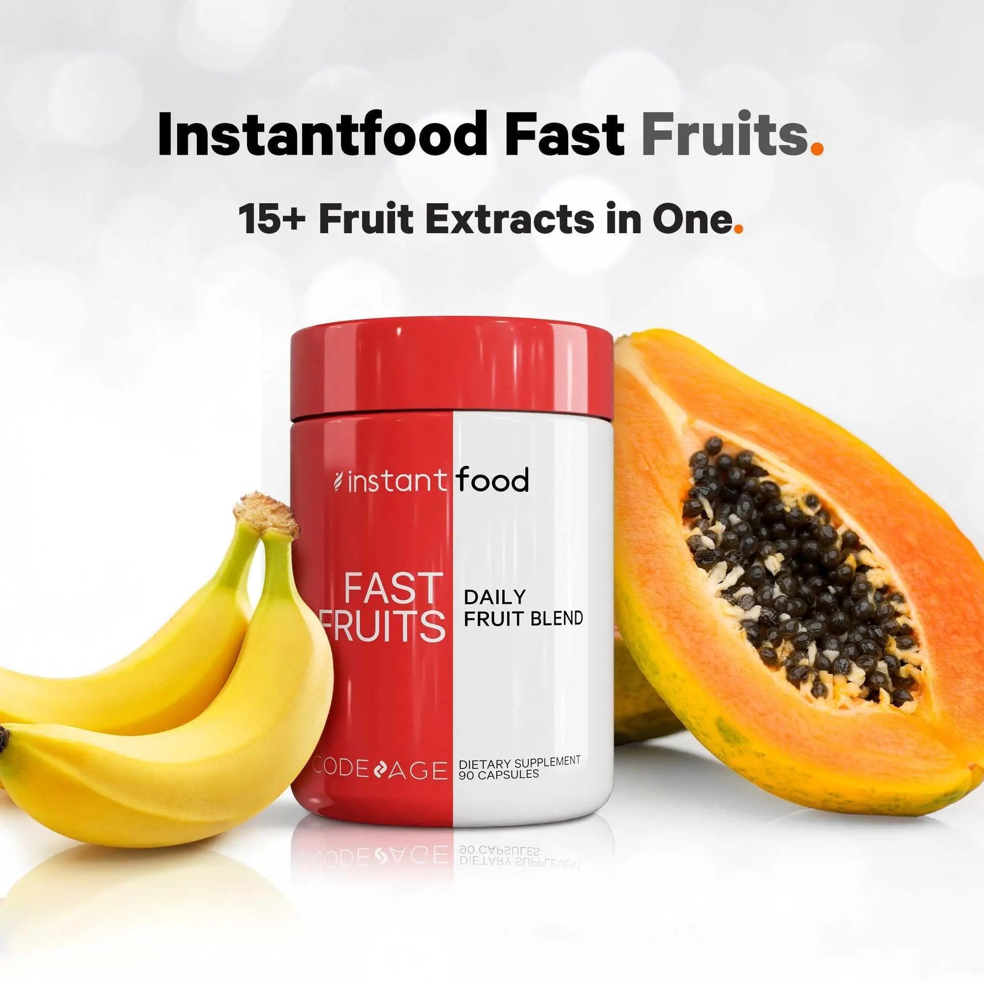 Codeage Instantfood Fast Fruits, Over 15 Fruits Powders Equivalent All-in-One, Vegan Daily Whole Food Vitamins - Berries, Antioxidant Polyphenols CodeageAu supplements