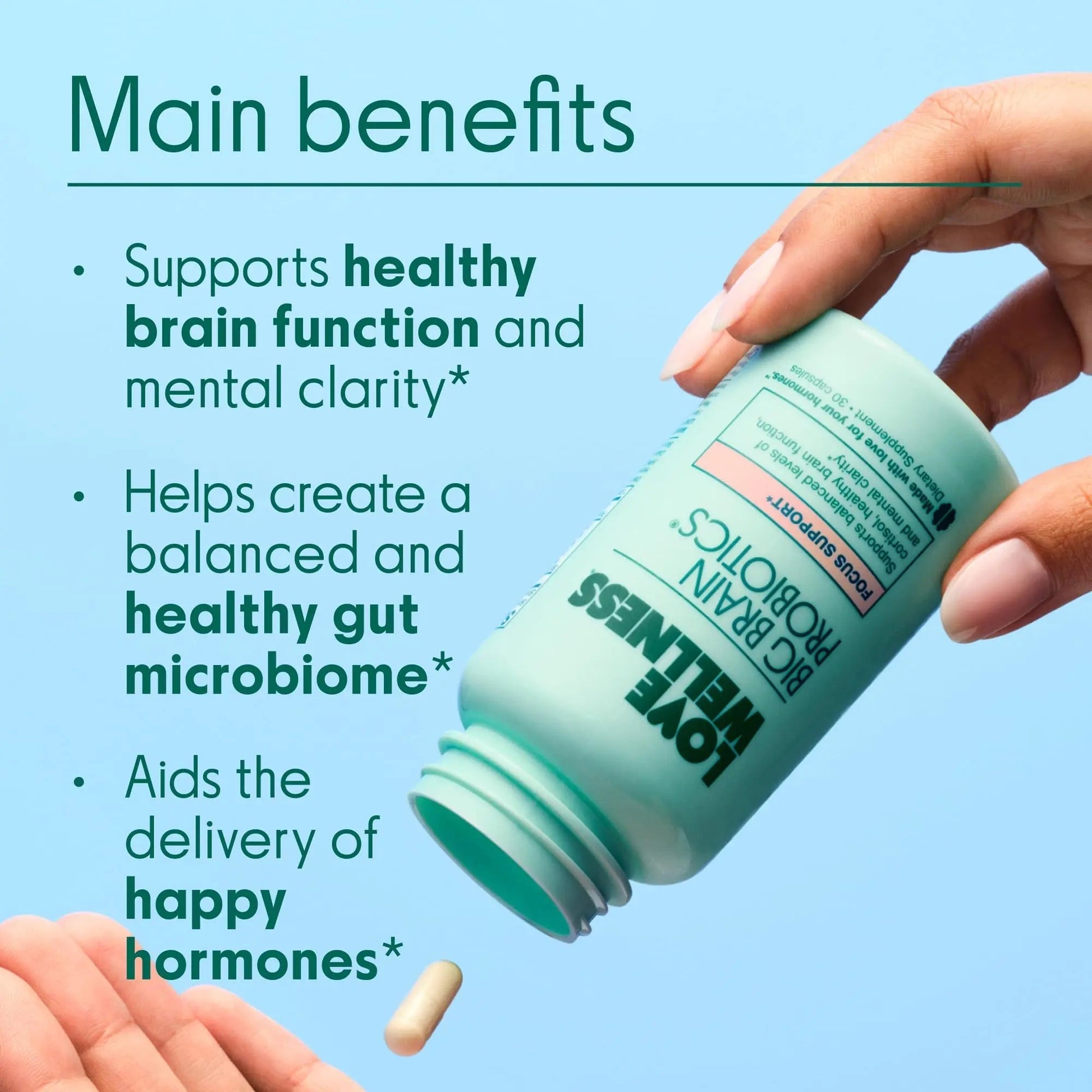Love Wellness Daily Love Multivitamin & Big Brain Probiotics | Mind and Body Duo | Womens Vitamin and Probitoic Love WellnessAu supplements