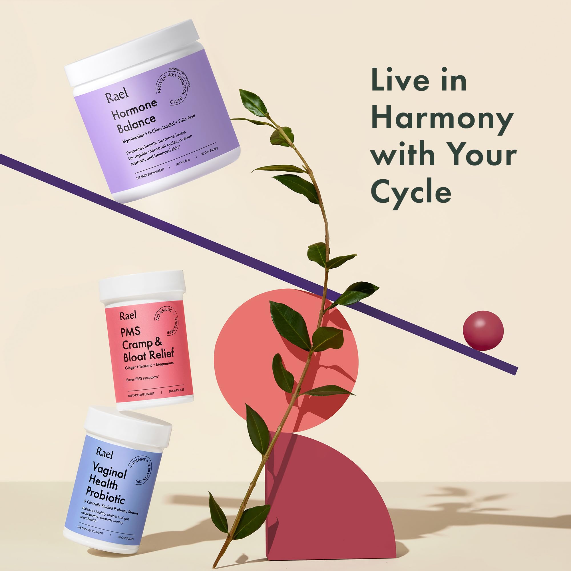 Rael Probiotics for Women - Supplements, Digestive Enzymes, Prebiotics, pH Balance, Vaginal Odor & Flora RaelAu supplements