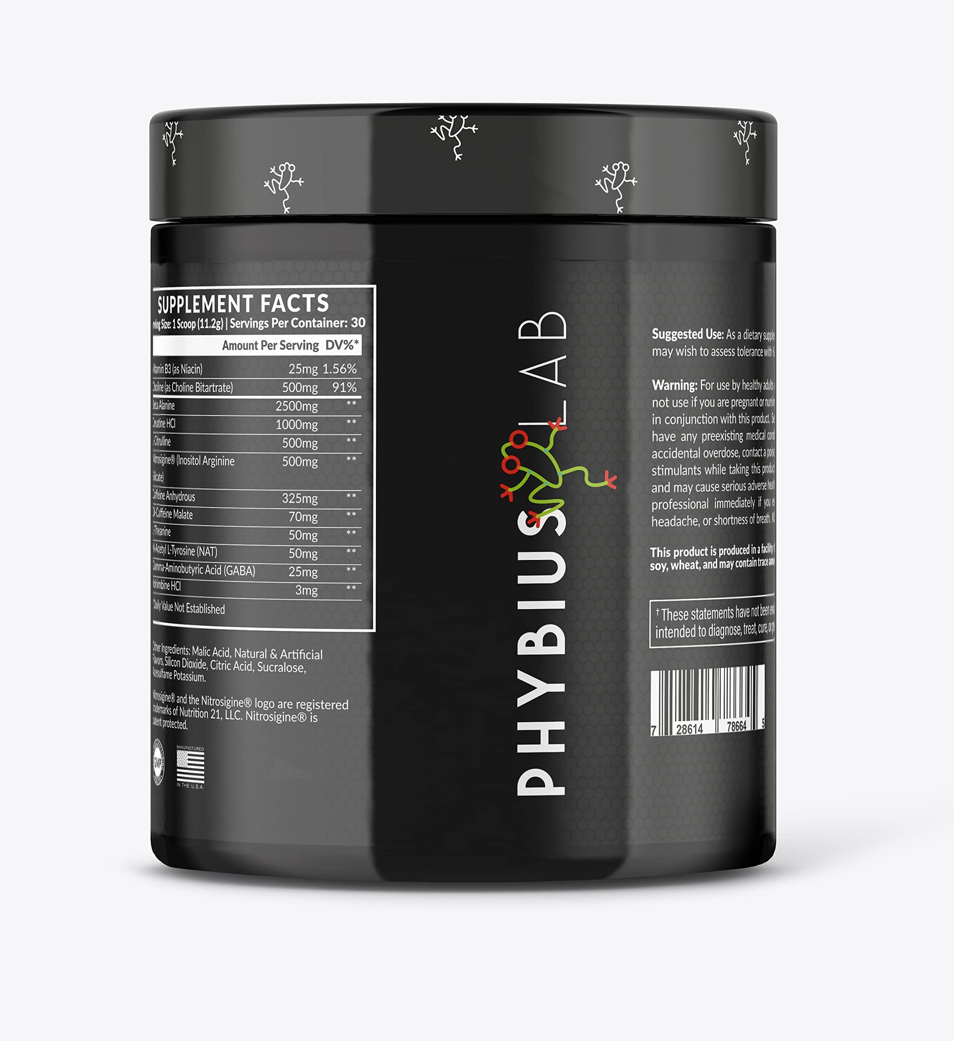PHYBIUS Lab AM Pre-Workout (Sour Watermelon) Focus, Strength, Powder, 30 Servings PHYBIUS LabAu supplements