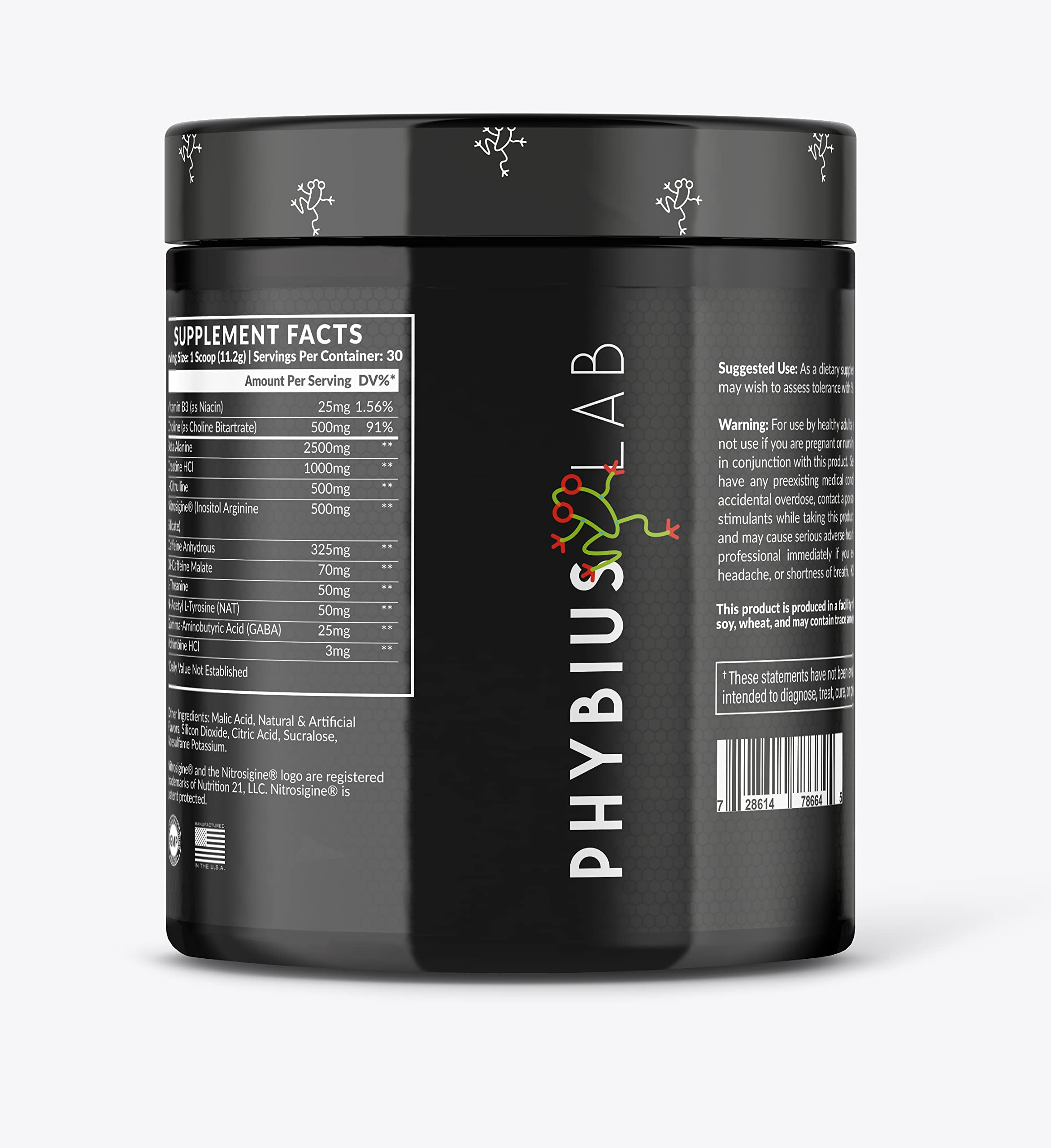 PHYBIUS Lab AM Pre-Workout (Sour Watermelon) Focus, Strength, Powder, 30 Servings PHYBIUS LabAu supplements