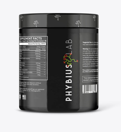 PHYBIUS Lab AM Pre-Workout (Sour Watermelon) Focus, Strength, Powder, 30 Servings PHYBIUS LabUS supplements