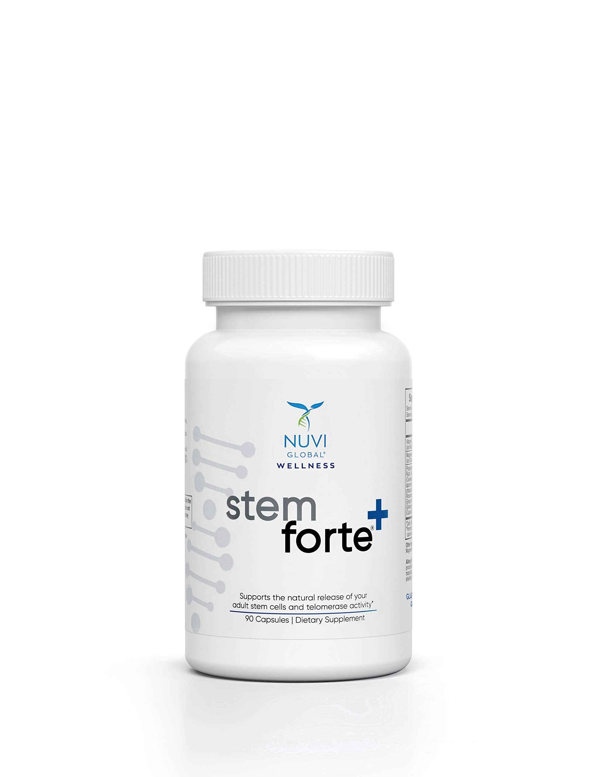 NuVi Global Stemforte Plus Stem Cell and Telomere Supplements – Cell Regeneration, Cell Growth & Telomere Support for Healthy Aging & Cellular Health – 90 Capsules for Men & Women NuVi GlobalAu supplements