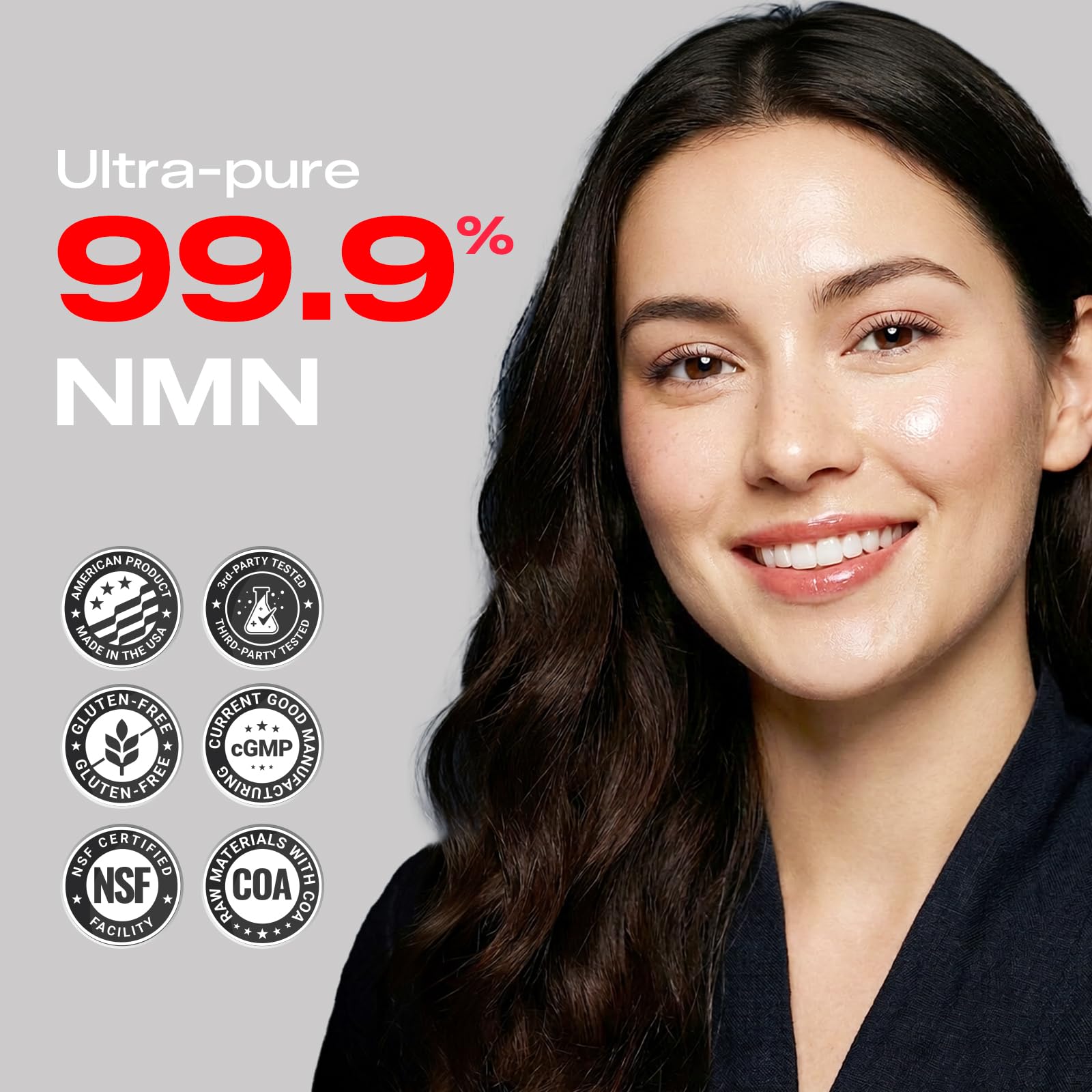 PEPAX NMN Supplement 500mg - 99% Pure NMN Supplement Capsules for Increased NAD Levels & Healthy Aging - Third Party Tested Stabilized Capsules, cGMP Certified, 90 Liposomal NMN (45 Servings) PEPAXAu supplements
