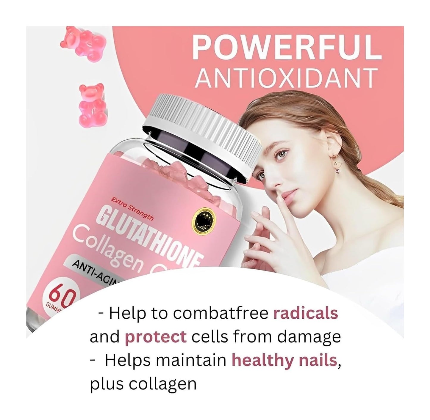 Glutathione Collagen Gummies, Glutathione Collagen Glow Gummies for Skin Care ECLAYAUS supplements