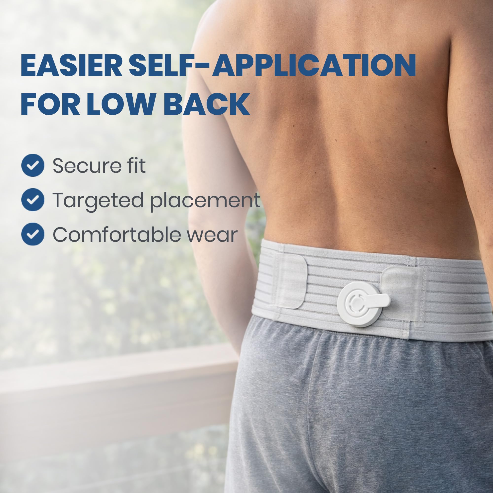 Mint Bucket ActiPatch Wearable Pain-Relief Device, Adjustable Back Wrap Kit for Lower Back, Secure Velcro Hold, Drug-Free Therapy Support, Device + Wrap Included Mint Bucket BrandsAu supplements