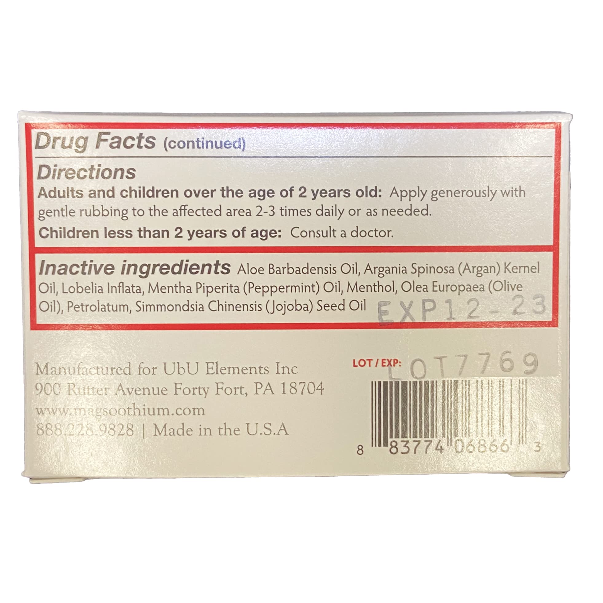 Magsoothium Original Recovery Balm- Magnesium Sulfate/Arnica Recovery Balm hephboardAu supplements