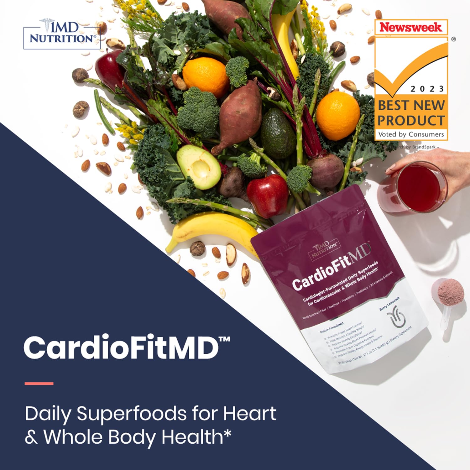 1MD Nutrition CardioFitMD - Vegan Beets Superfood Keto-Friendly Heart Health Powder 1MD NutritionAu supplements