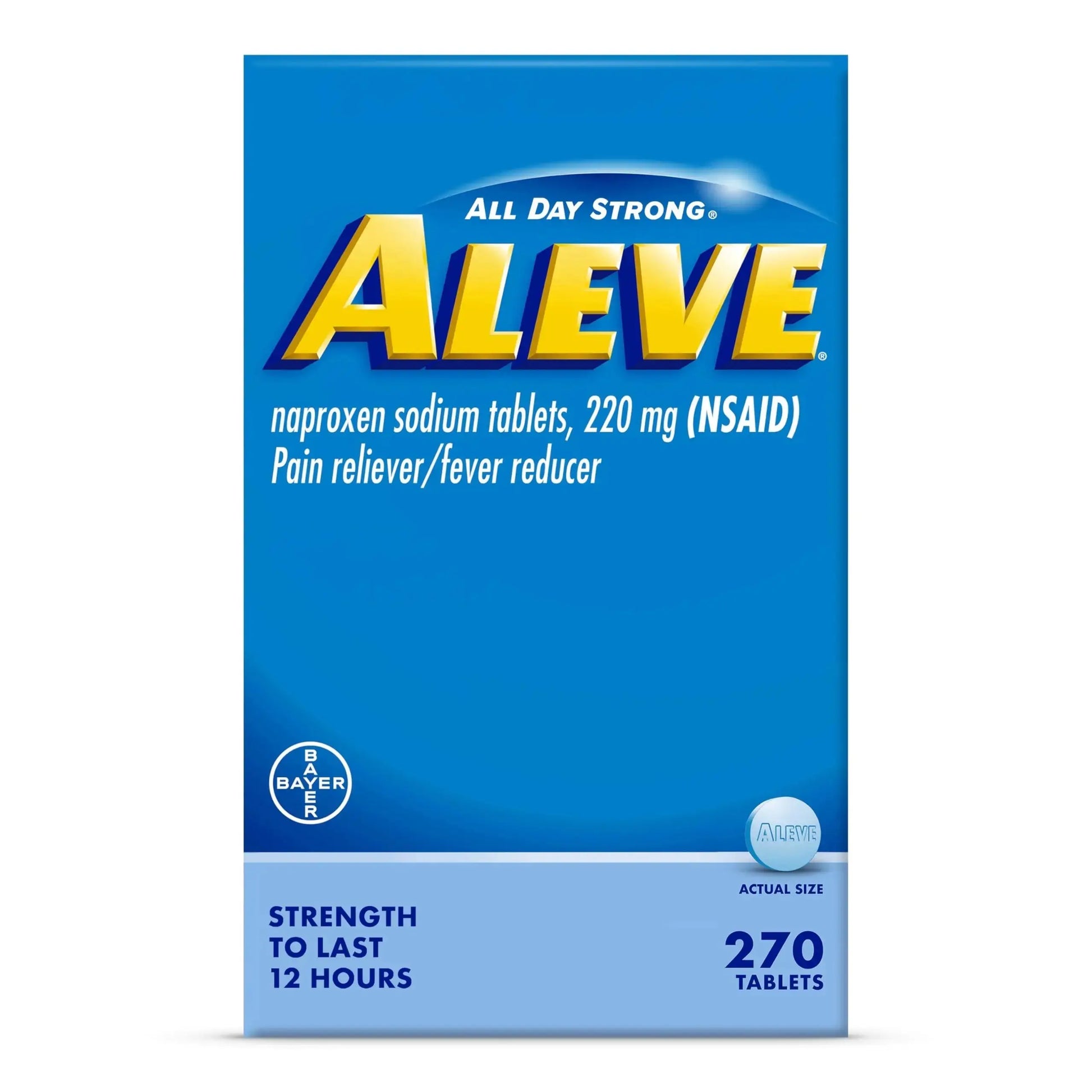 Aleve Pain Reliever & Fever Reducer Tablets, Naproxen Sodium, Headache, Back and Body Pain Relief Medicine, 270 Count AleveAu supplements