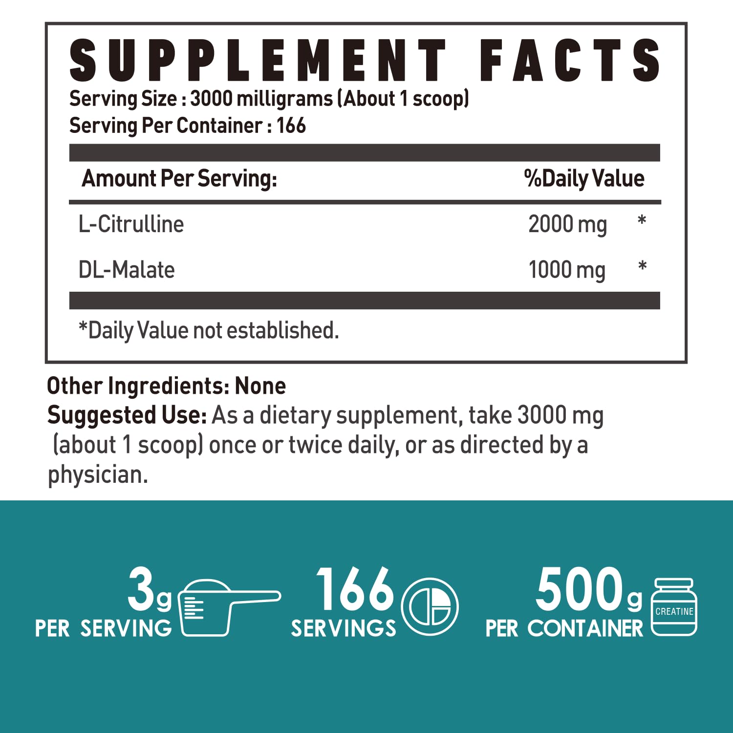 L-Citrulline Dl-Malate 2:1 Powder 500g, Pure L Citrulline Malate Supplement Preworkout NUTRI POTENTIAAu supplements