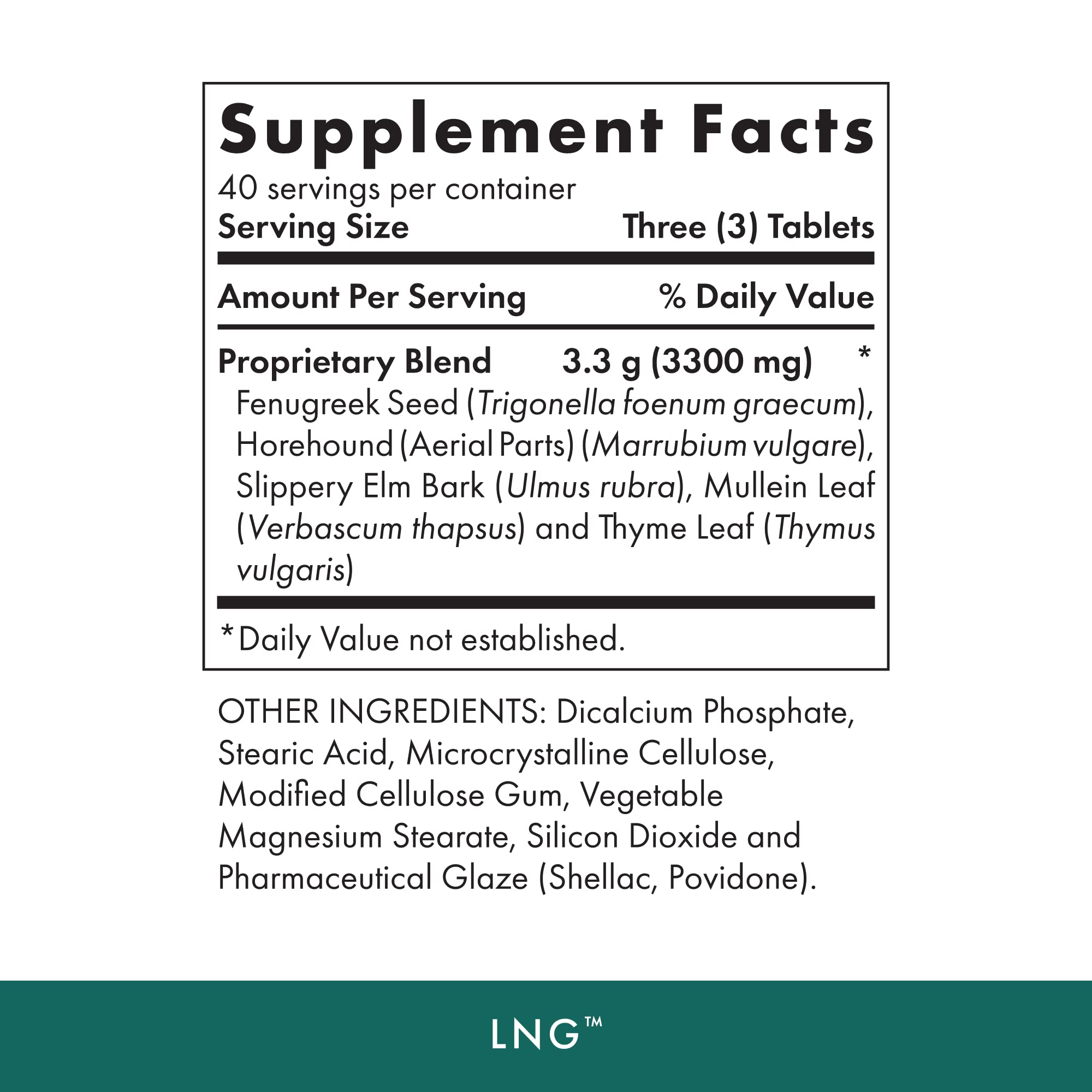 Michael's Health Naturopathic Programs LNG - 120 Vegetarian Tablets - Herbs for Lung and Respiratory Support - Kosher - 40 Servings MICHAEL'SAu supplements
