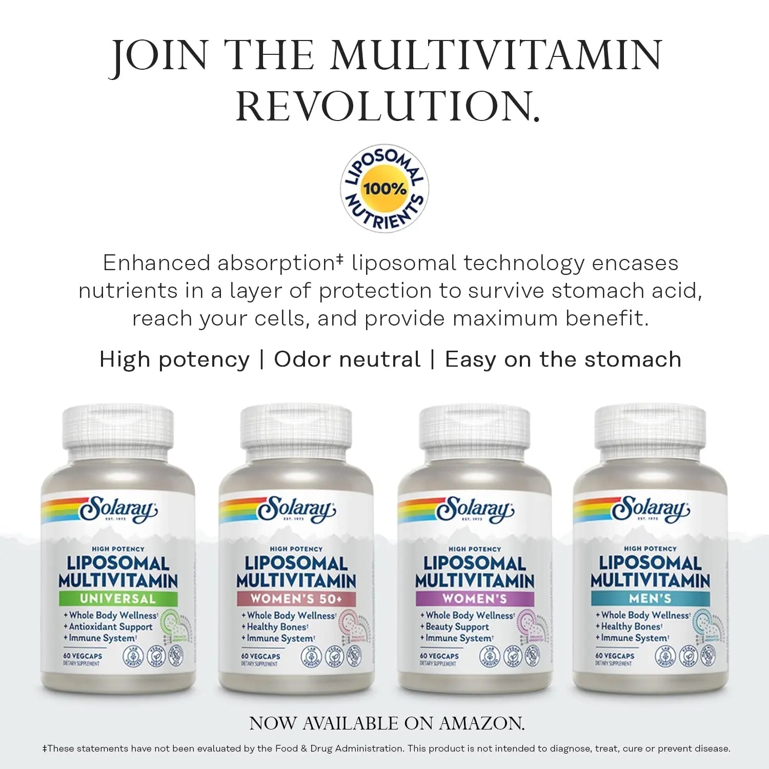 SOLARAY Once Daily High Energy Multivitamin, Iron Free, Immune System and Energy Support, Whole Food and Herb Base Ingredients SOLARAYAu supplements