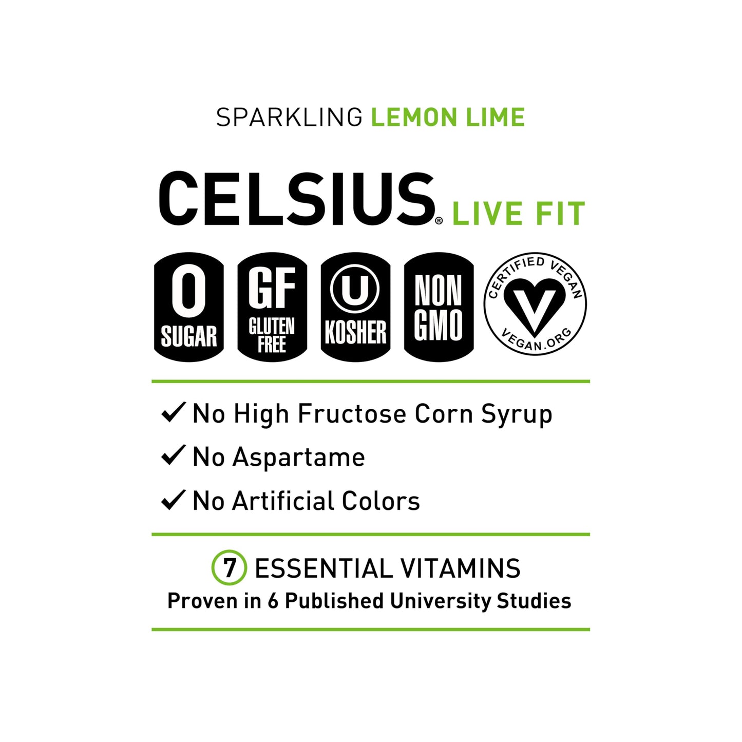 CELSIUS Sparkling Lemon Lime, Functional Essential Energy Drink, 12 Fl Oz (Pack of 12) CELSIUSUS supplements