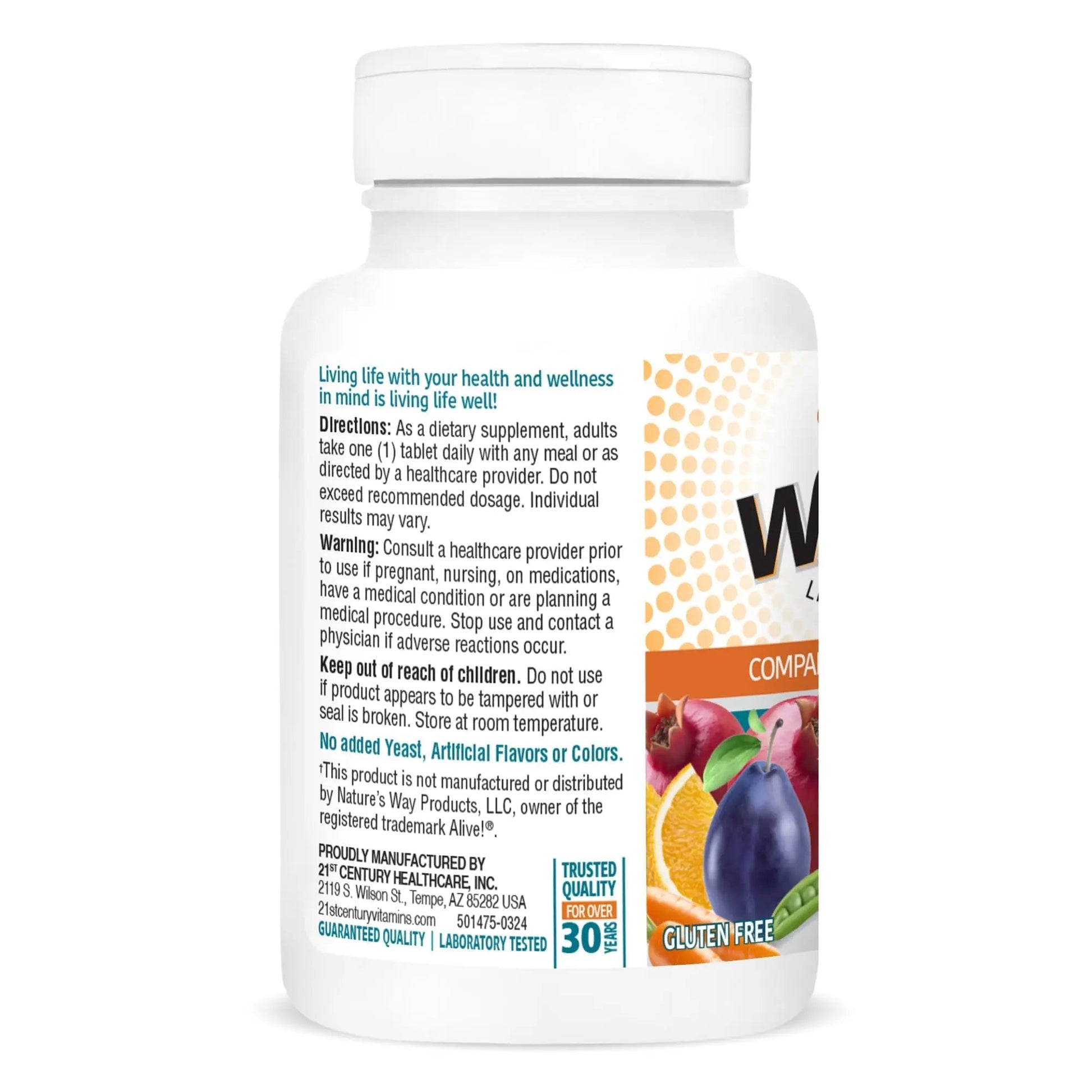 21st Century Wellify Men's 50+ Multivitamins with Minerals, 65Count 21st CenturyAu supplements