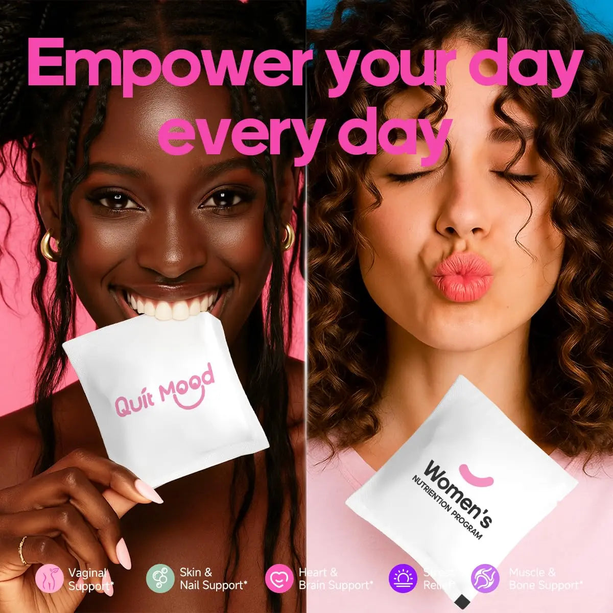 Multivitamin for Women Daily Vitamin Packs for 30 plus with Ashwagandha, D3 + K2, Probiotics&NR 1000 | Supplement for Beauty, Stress Relief Quit moodAu supplements