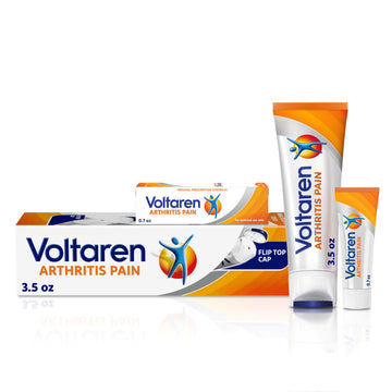 Voltaren Arthritis Pain Gel for Powerful Topical Arthritis Pain Relief with Diclofenac - NEW Easy Open Cap - 100 g Tube And 20 g Travel Size Tube VoltarenAu supplements